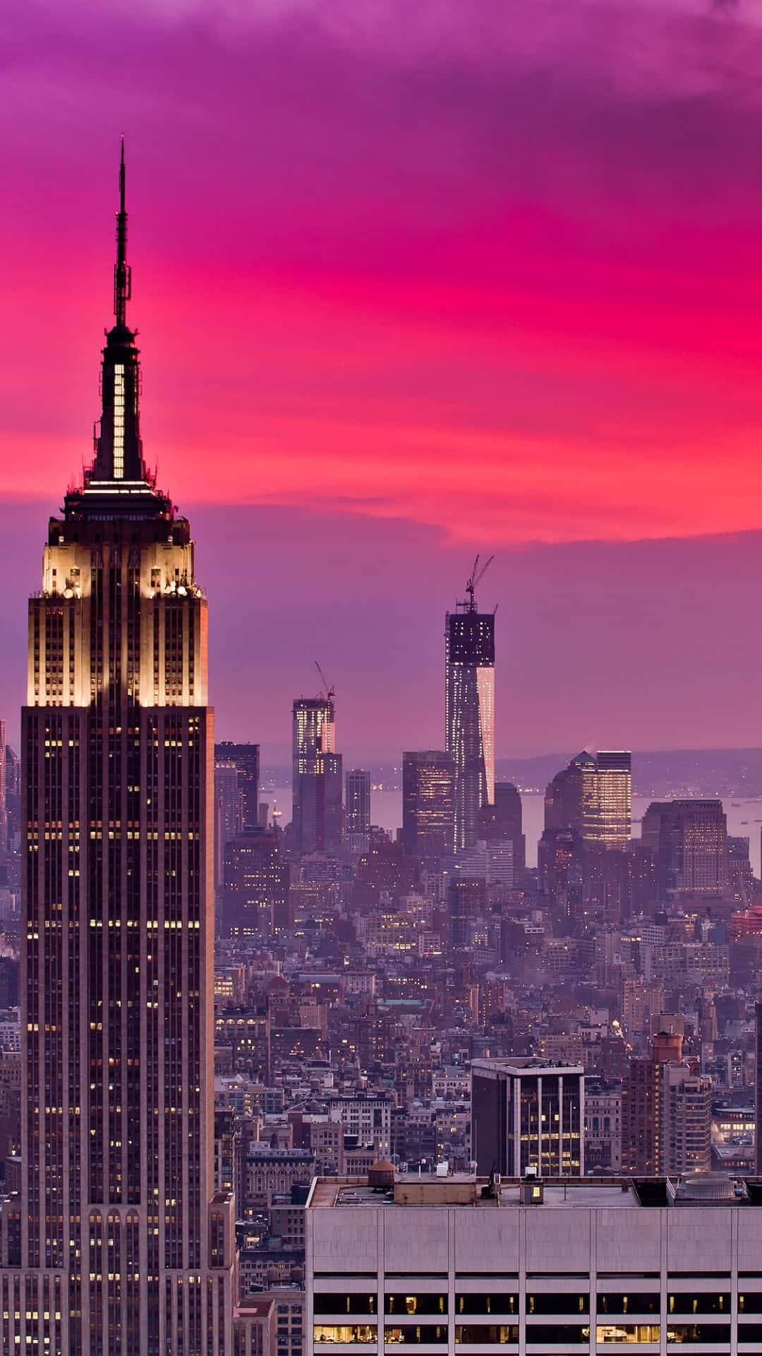 New York City Iphone X Pink Dusk