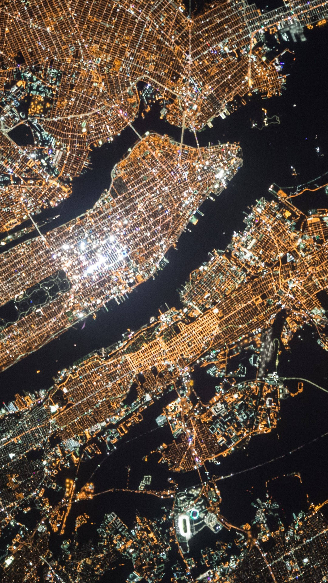 New York City Iphone X Satellite View Background