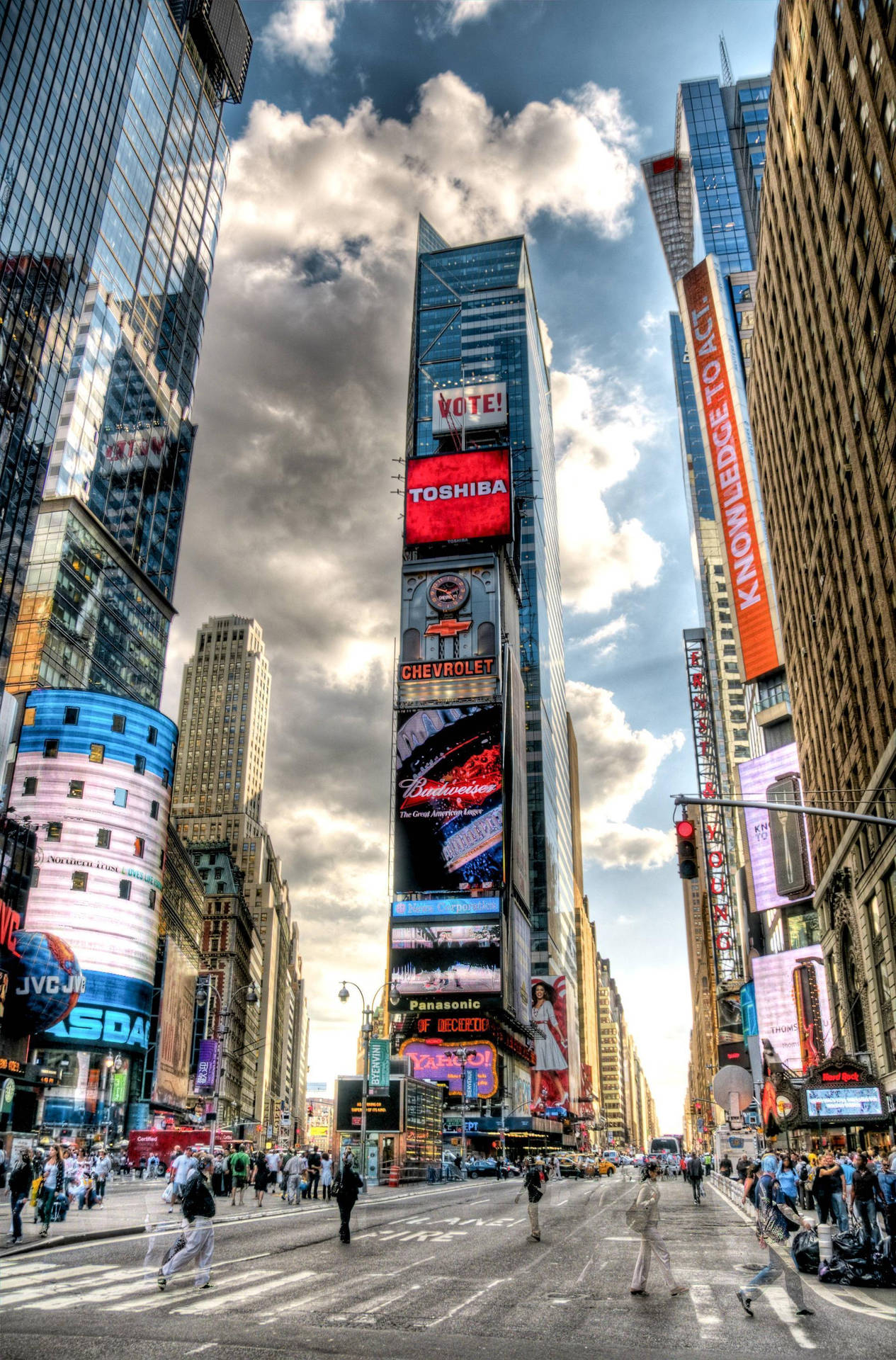 New York City Iphone X Times Square Background