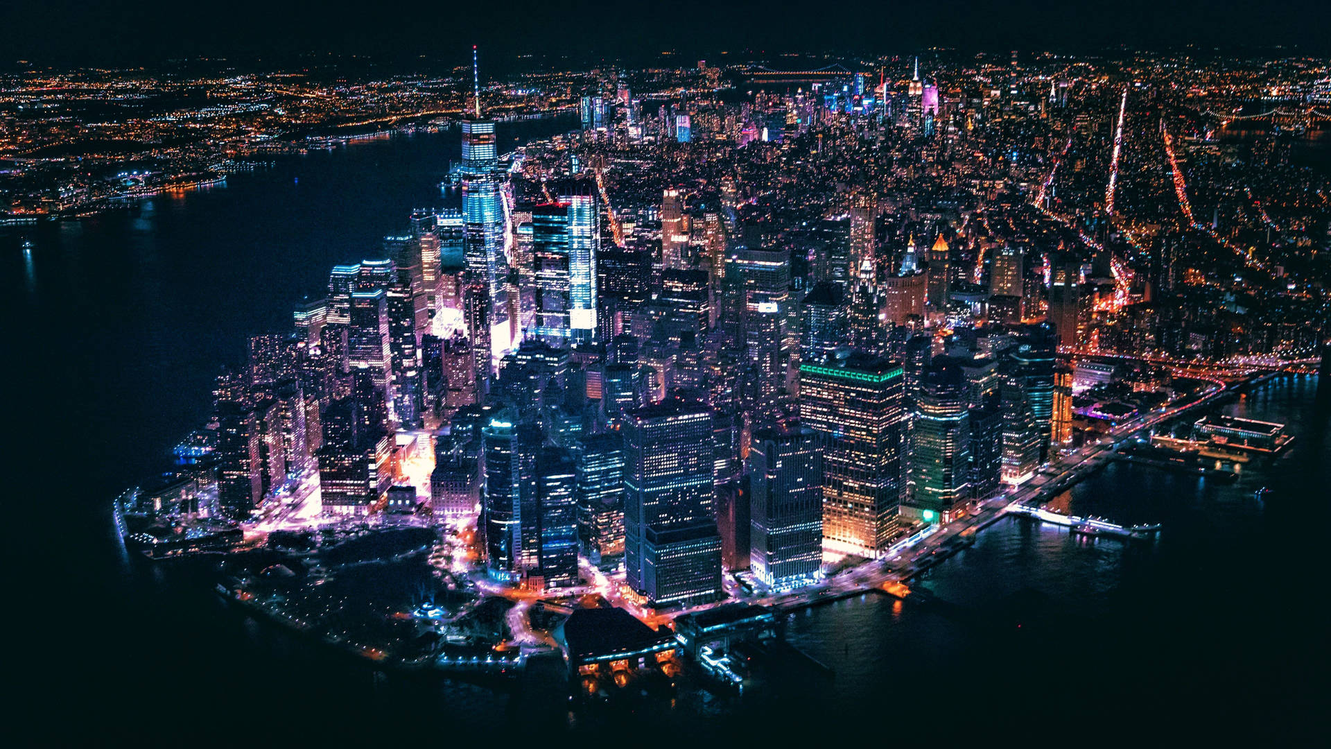 New York City Lights Background