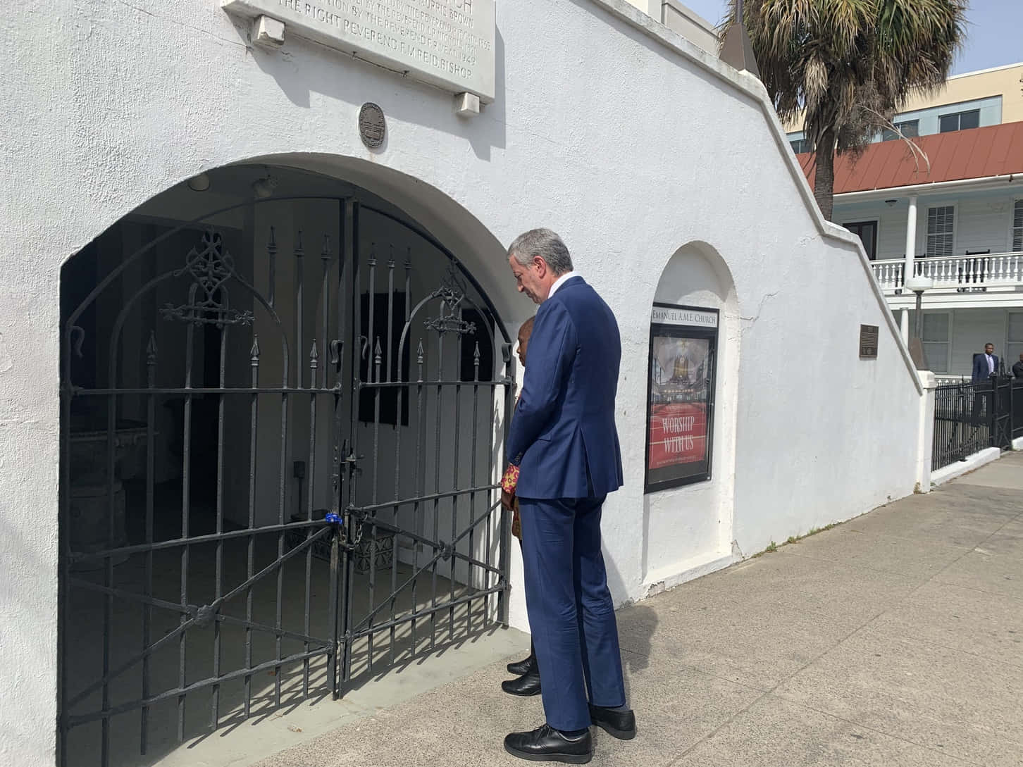 New York City Mayor Bill De Blasio Paying Respect