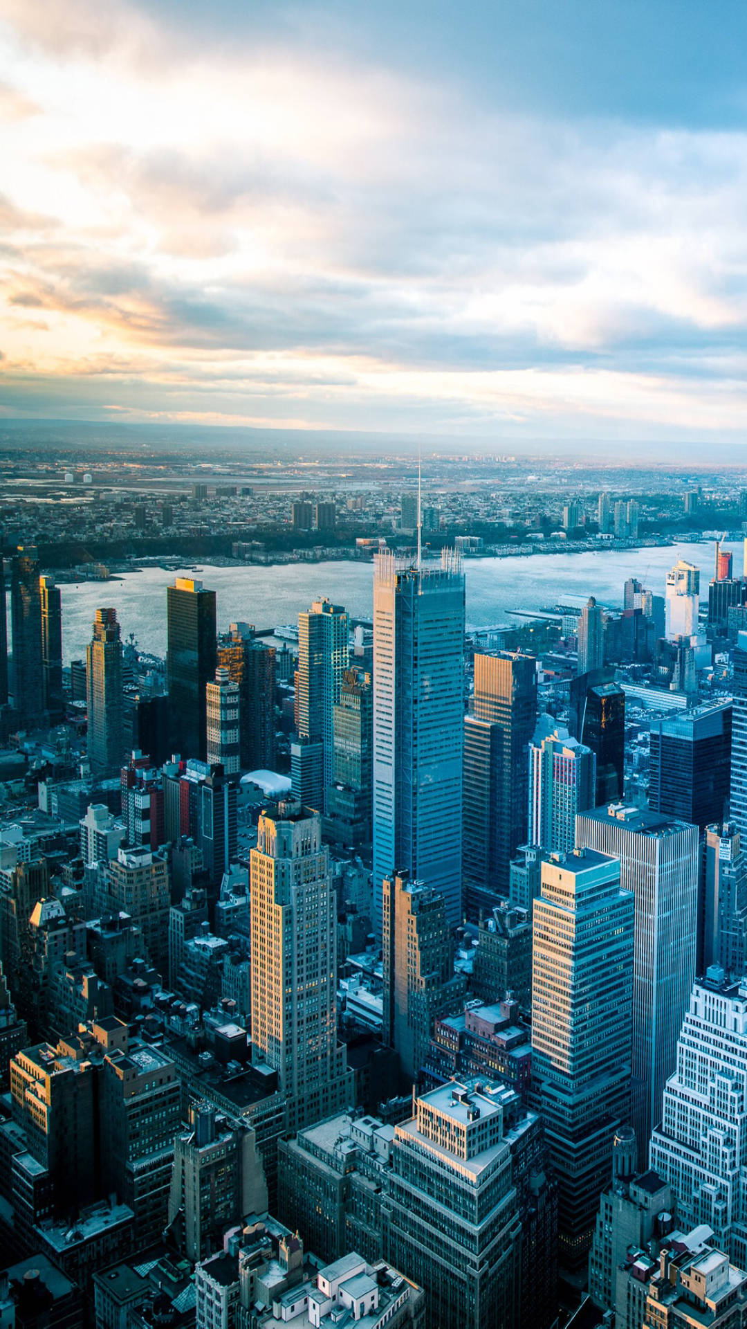 New York City Street Scene In The Fall Background