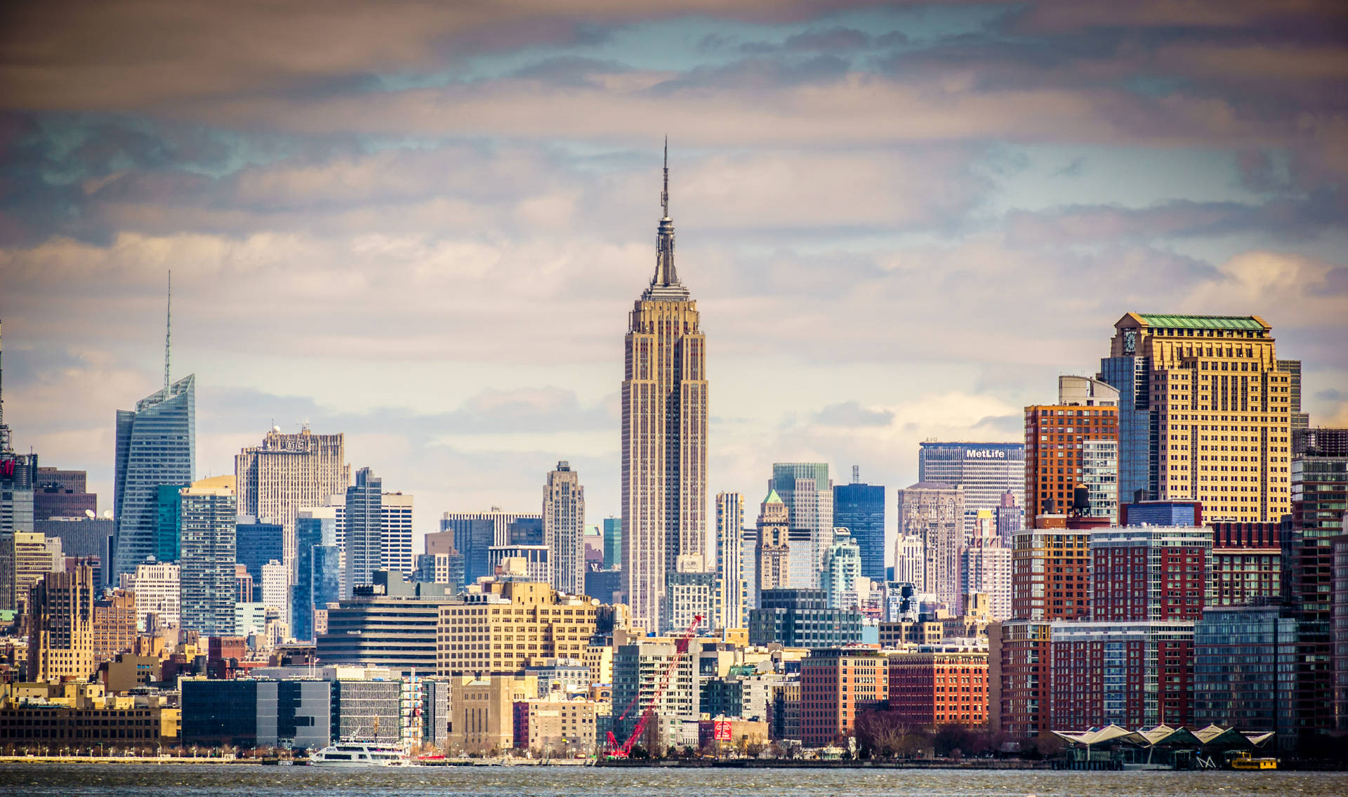 New York Empire State Buildings Background