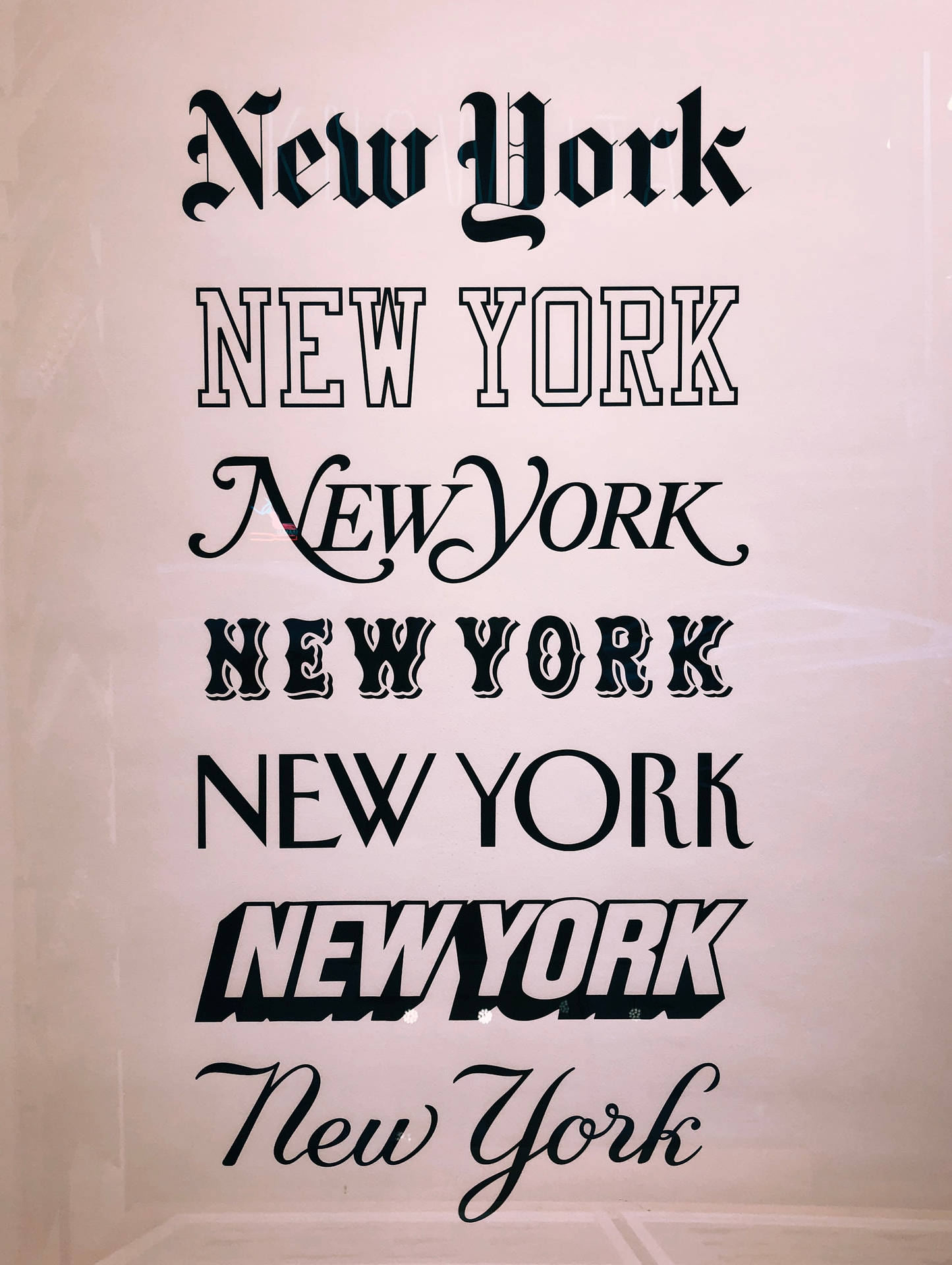 New York Font Texts Design Background