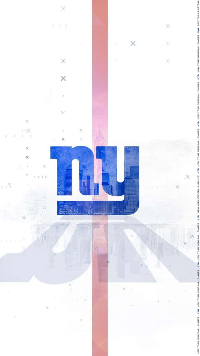 New York Giants Logo Artistic Design Background