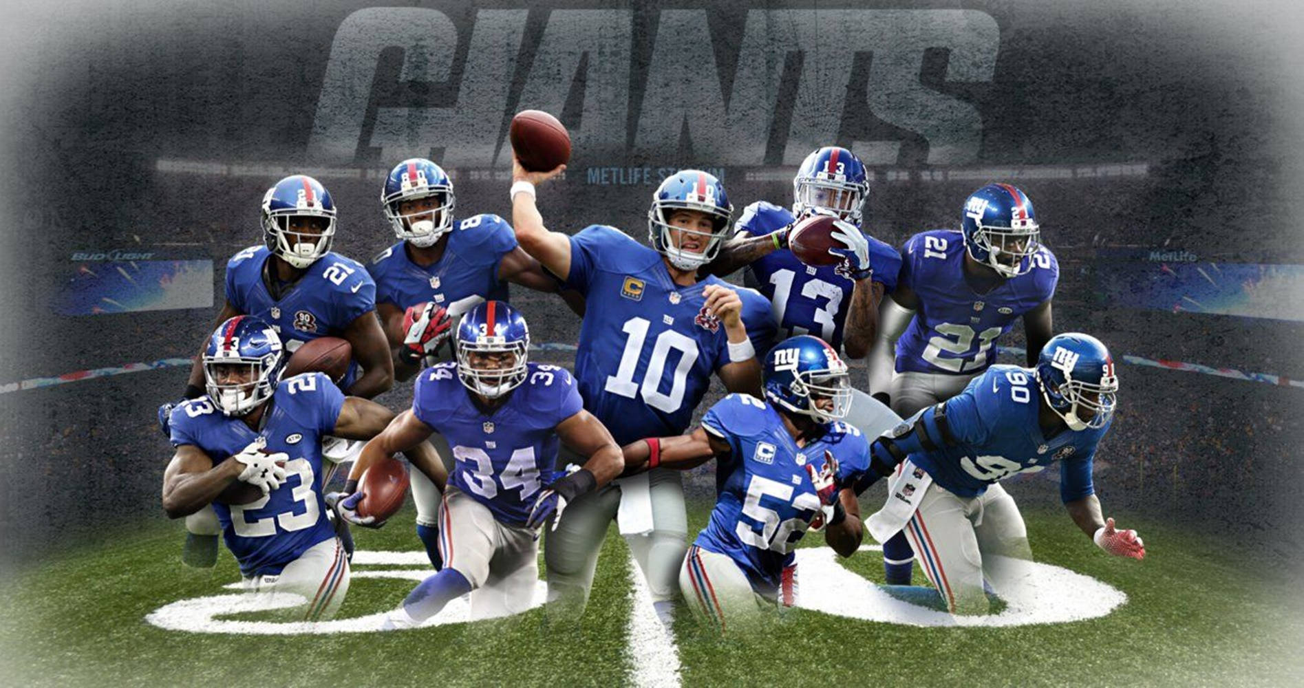 New York Giants Logo Members Background