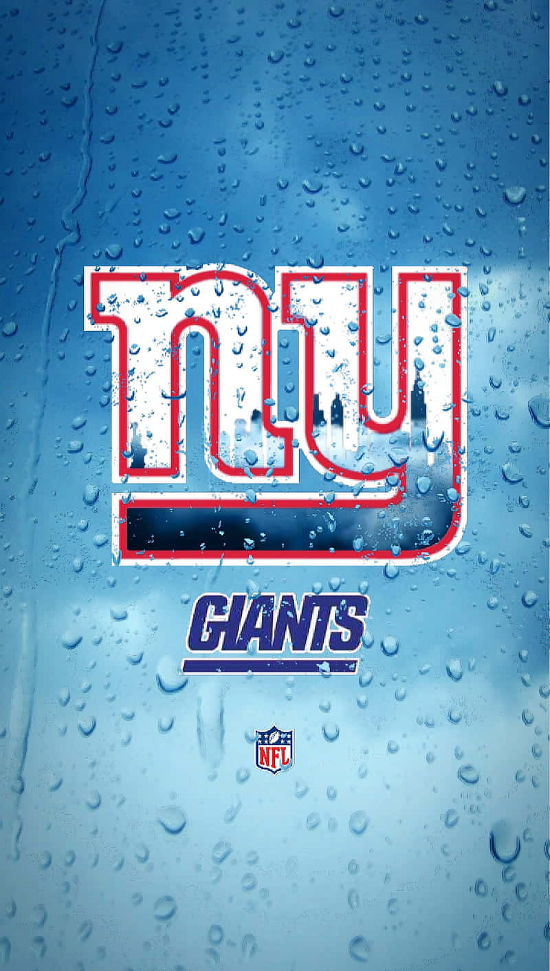 New York Giants Logo Wet Surface Background
