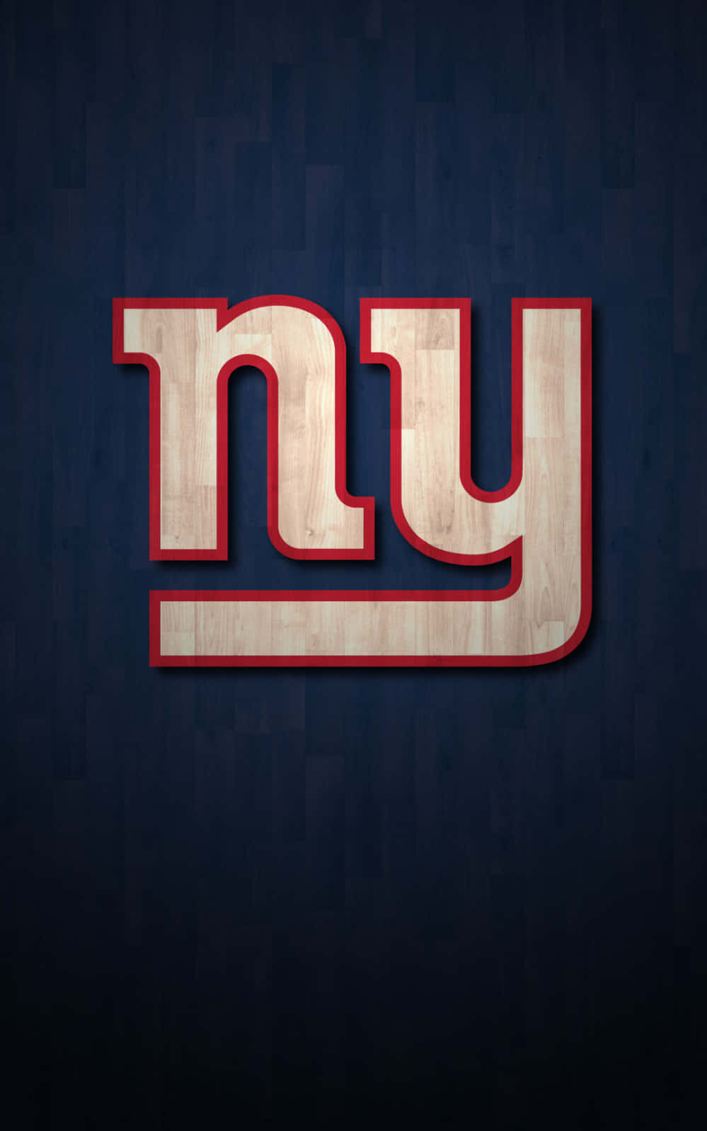 New York Giants Logo Wooden Texture Background
