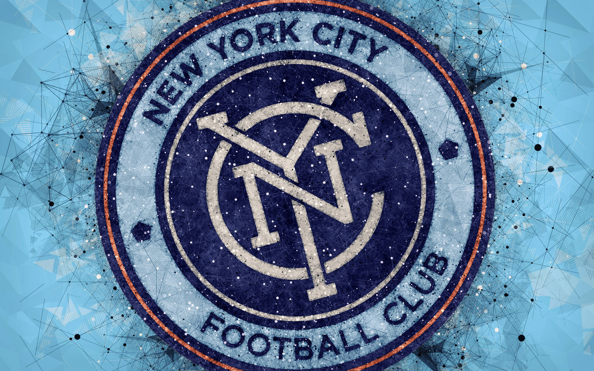 New York Hd Abstract Fc Logo Background