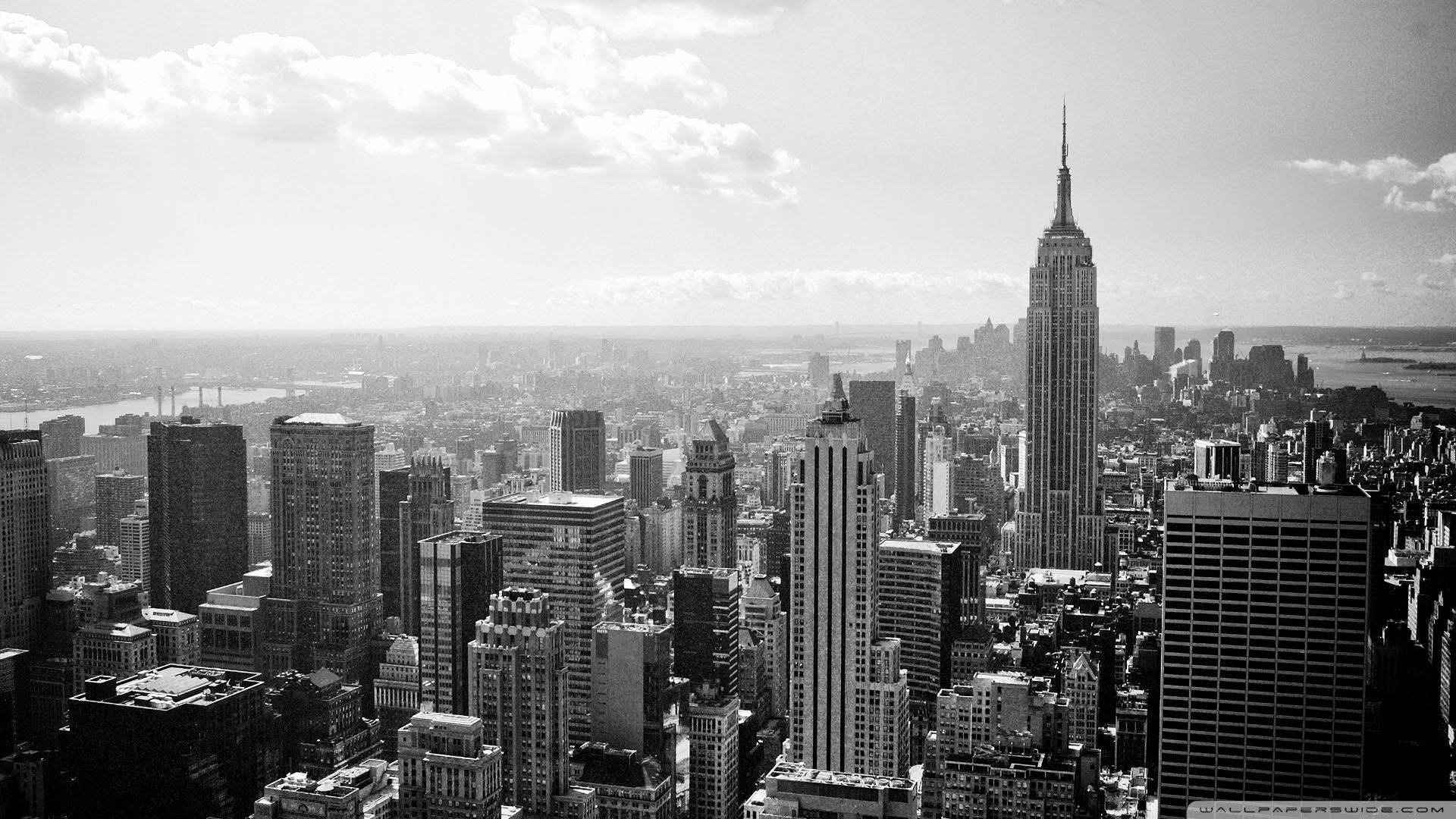 New York Hd Aerial Manhattan Background