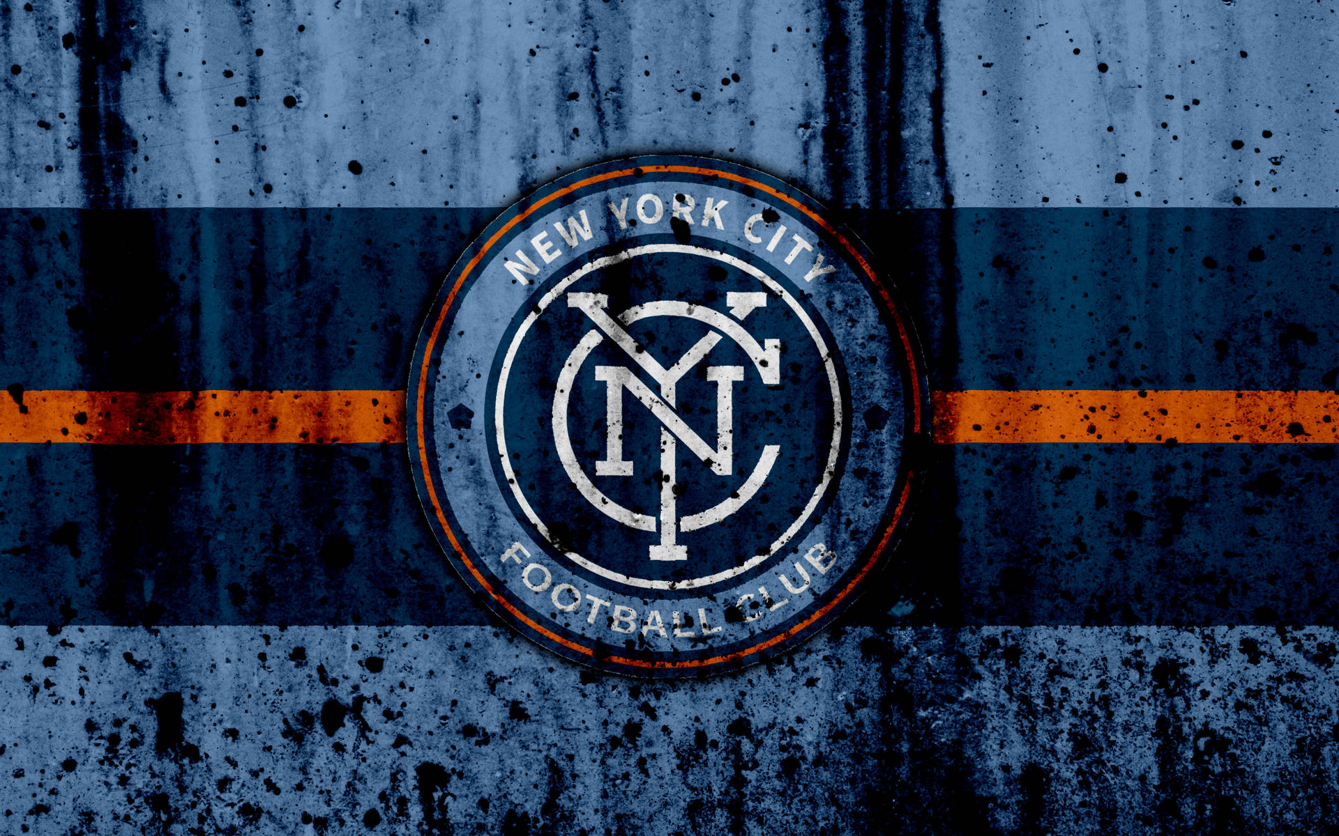 New York Hd Fc Logo Grime Background Background