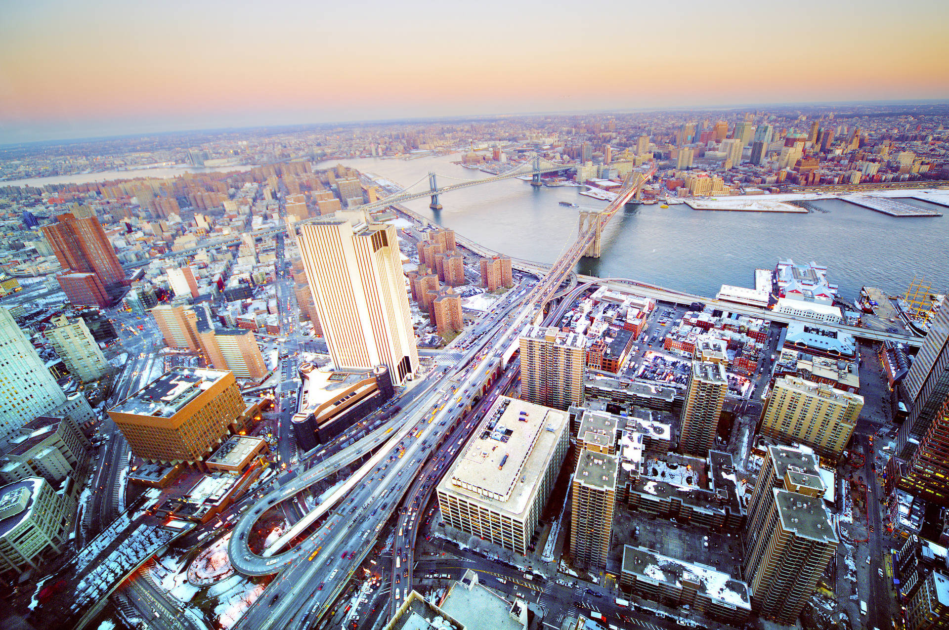 New York Hd Iconic Bridges Background