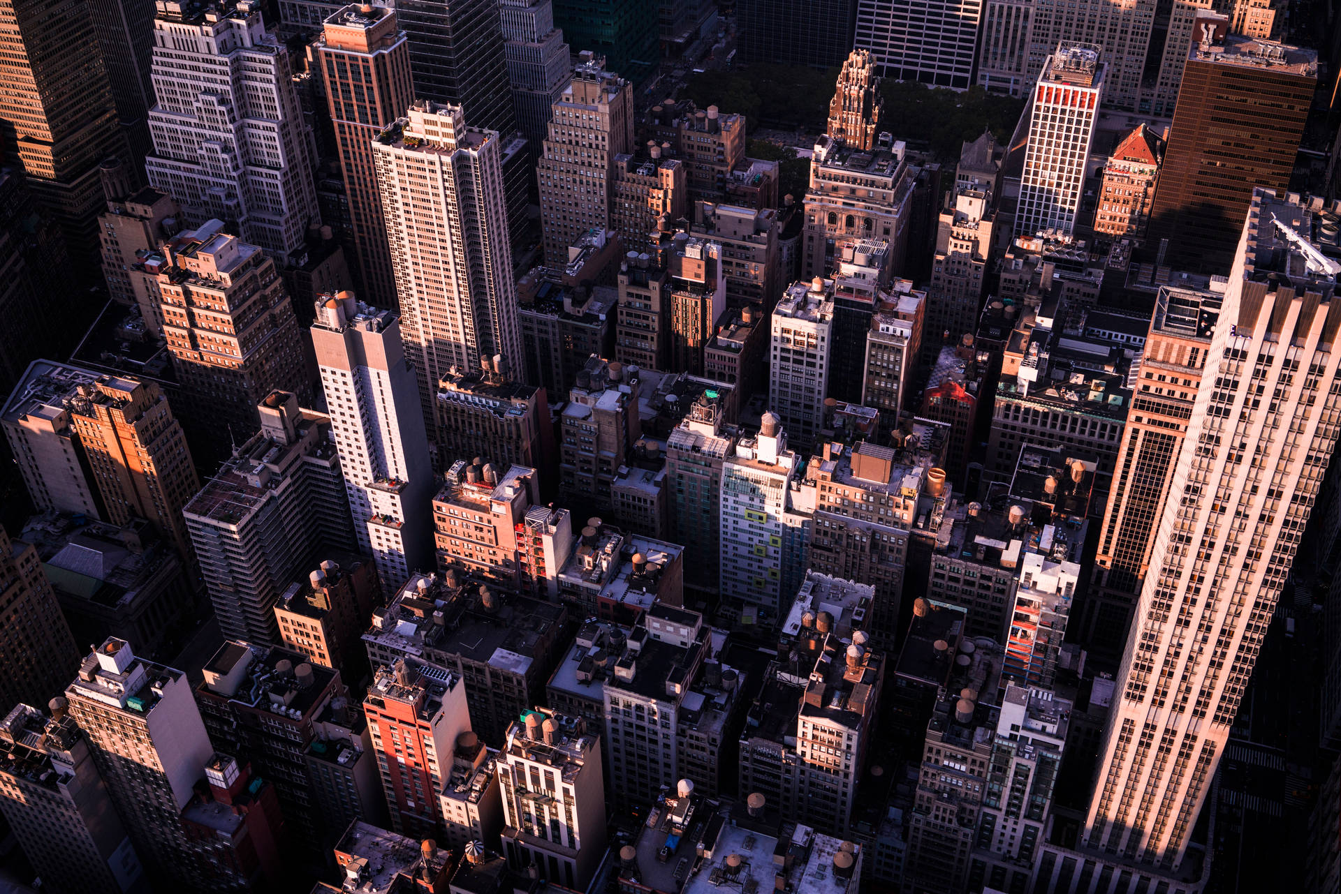 New York Hd Rectangular Buildings Background