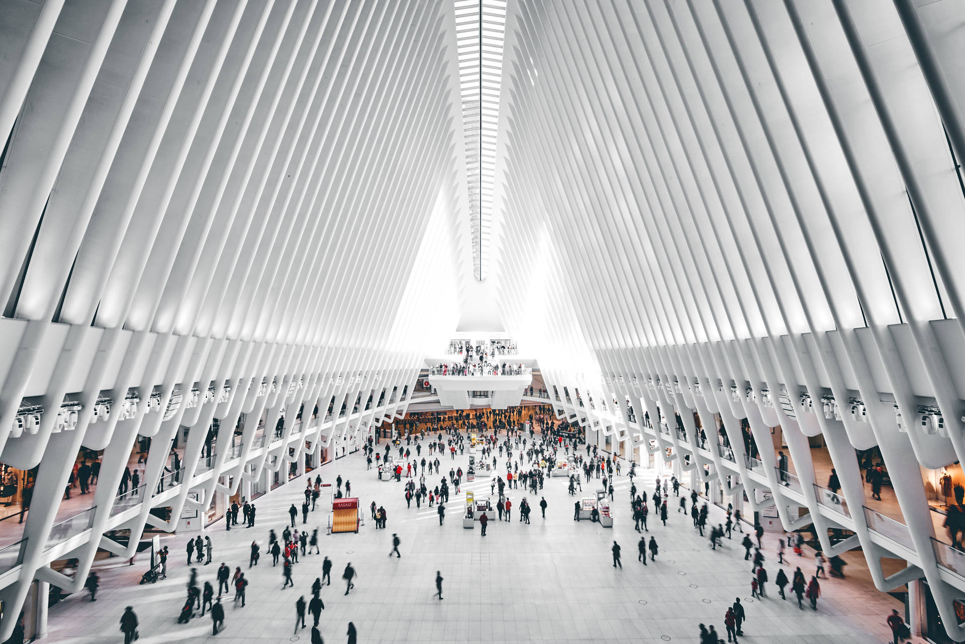 New York Hd The Oculus Interior Background