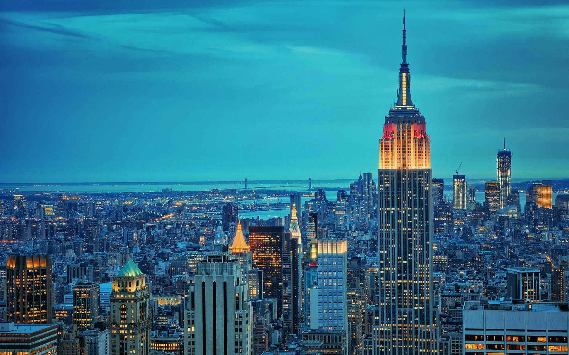 New York Hd Turquoise Sky Background