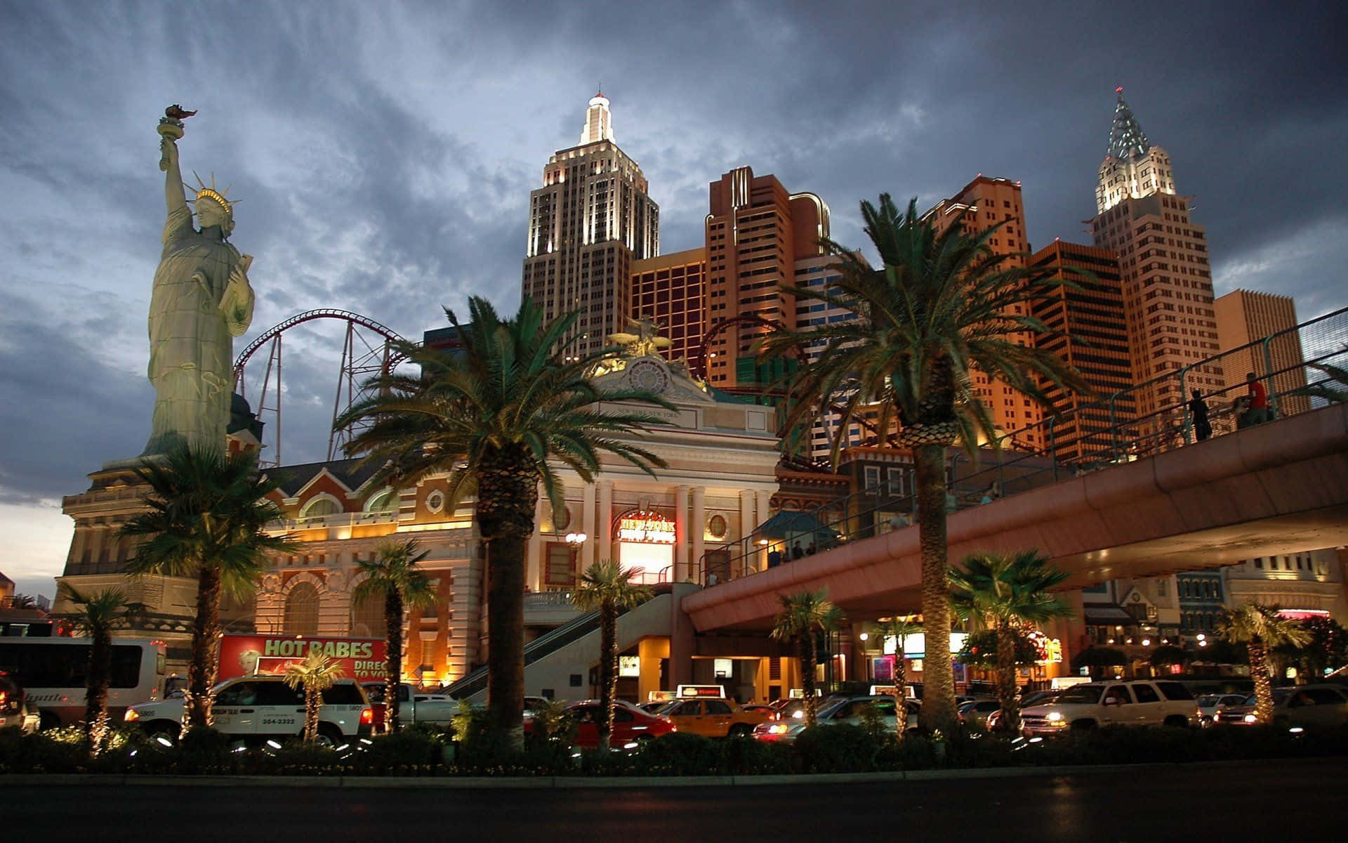 New York Hotel In Las Vegas Desktop Background