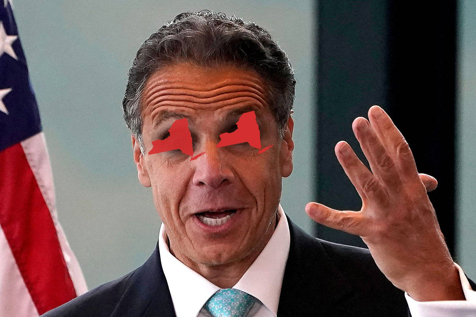 New York In Andrew Cuomo's Eyes Background