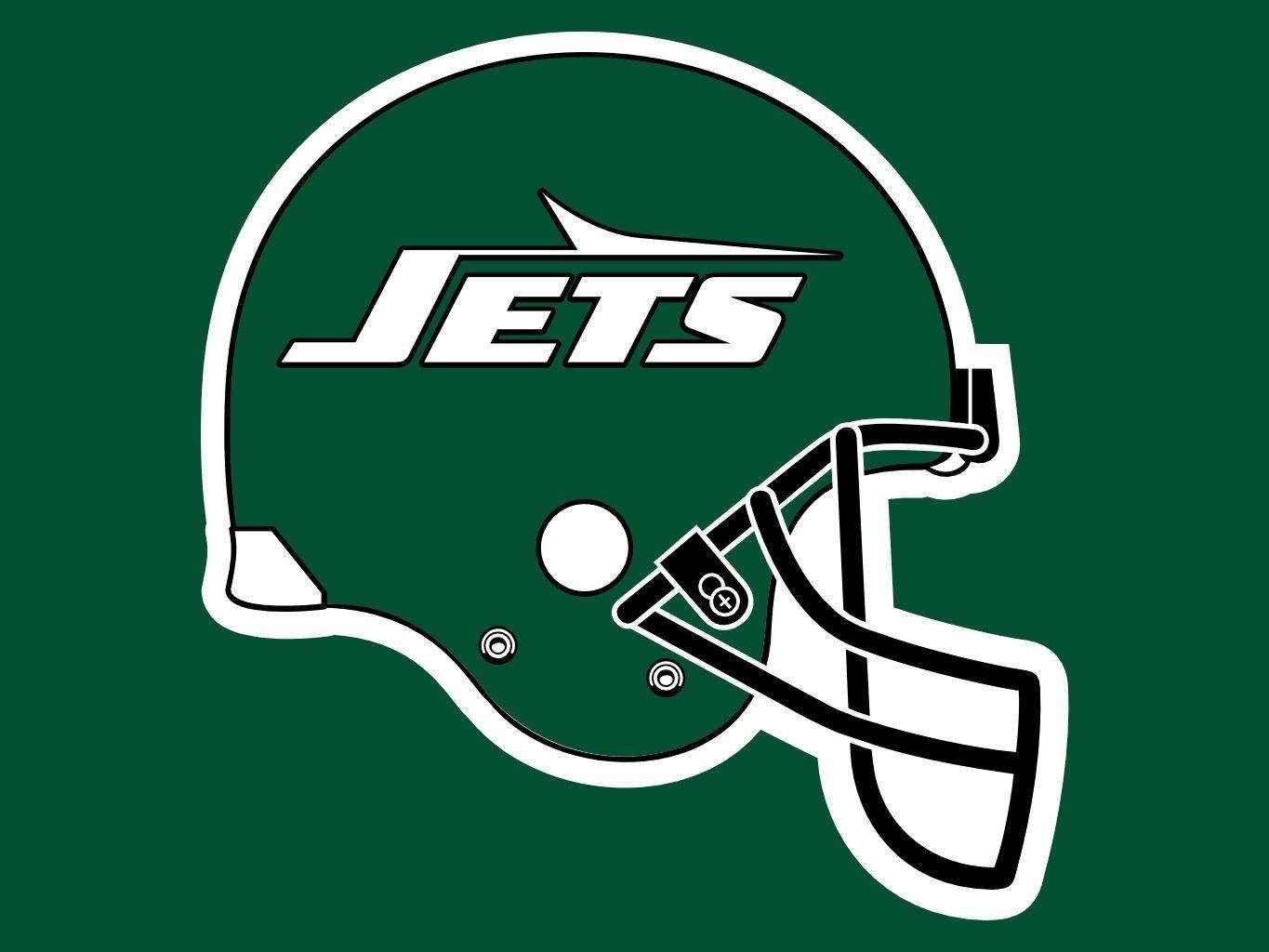 New York Jets Green Helmet Background