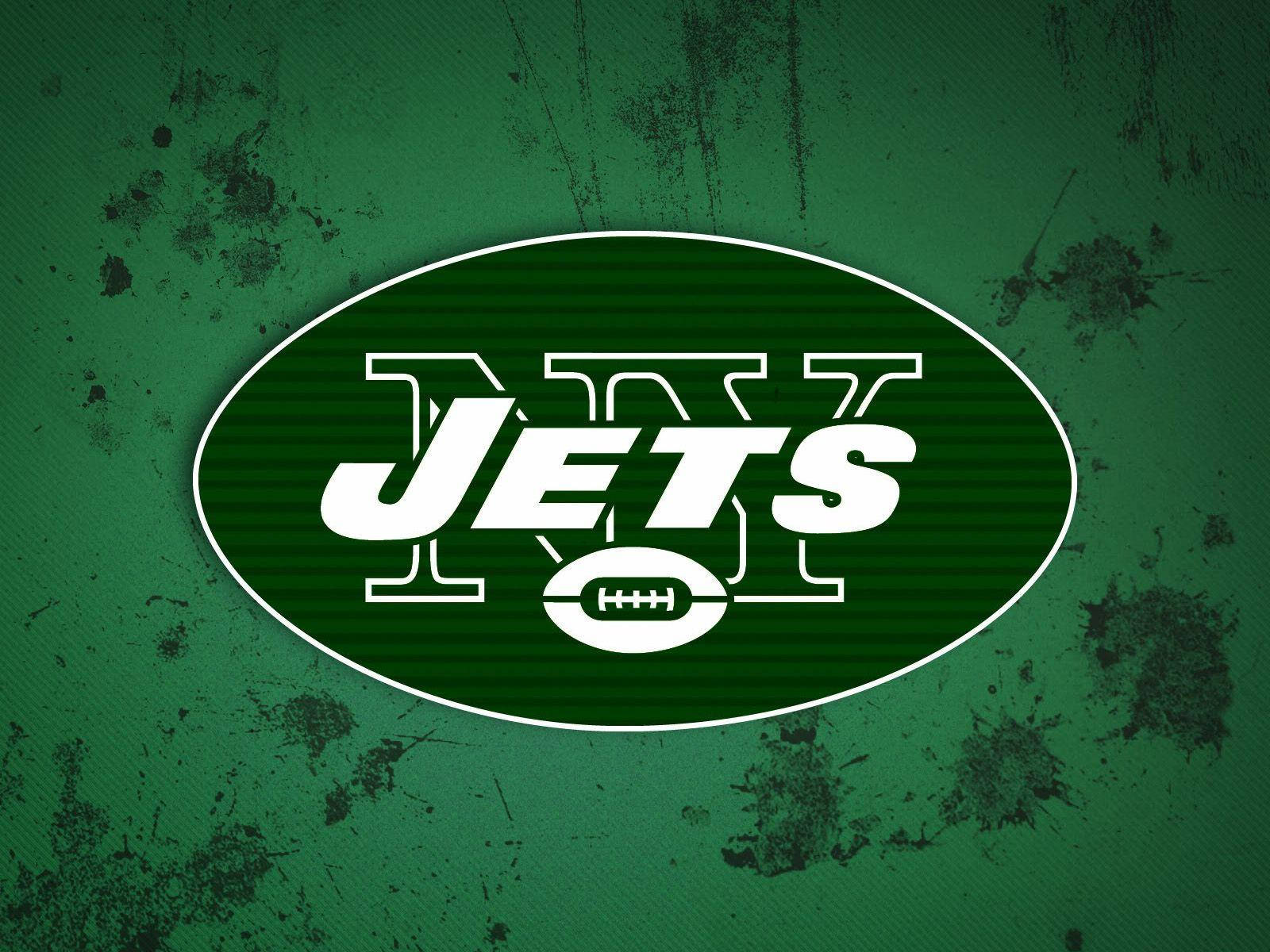 New York Jets Green Splats Background