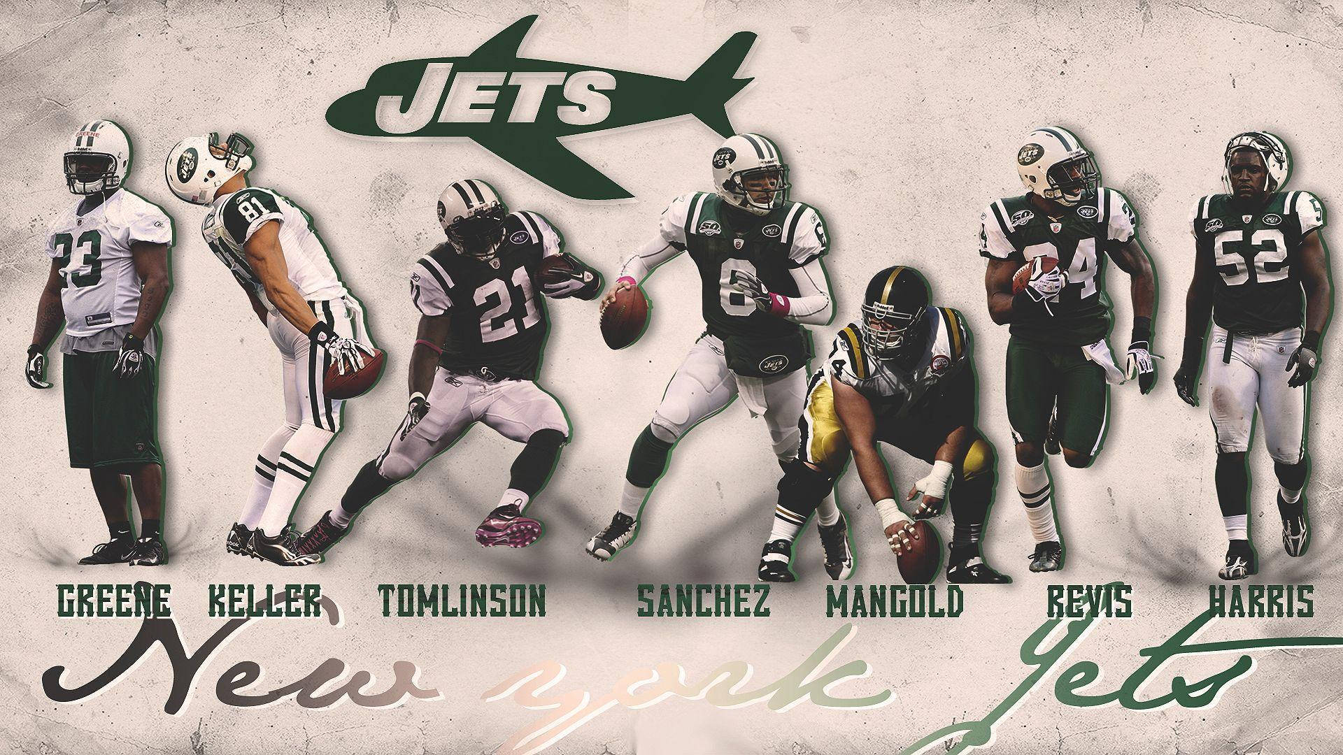 New York Jets Line Up Background