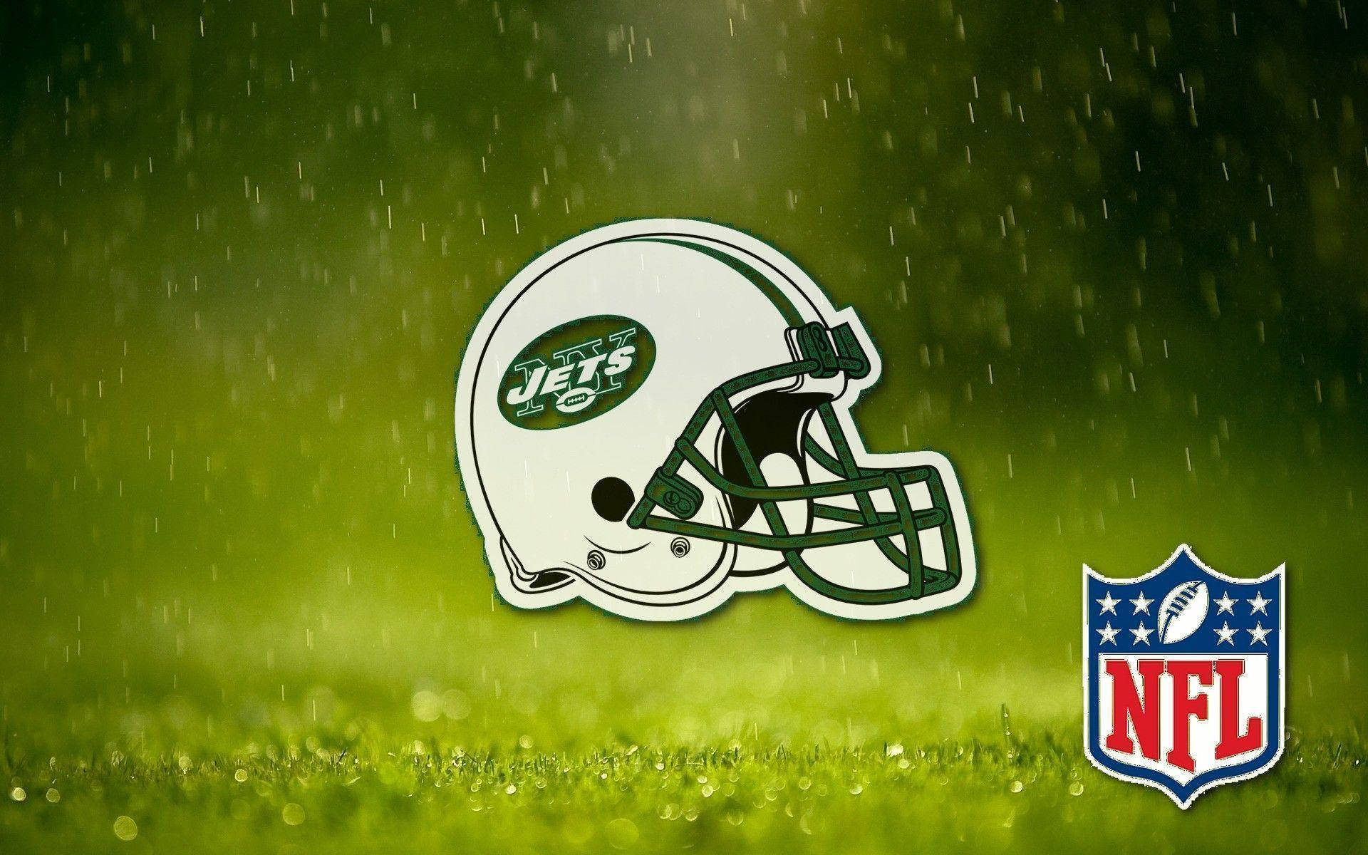 New York Jets Morning Rain Background