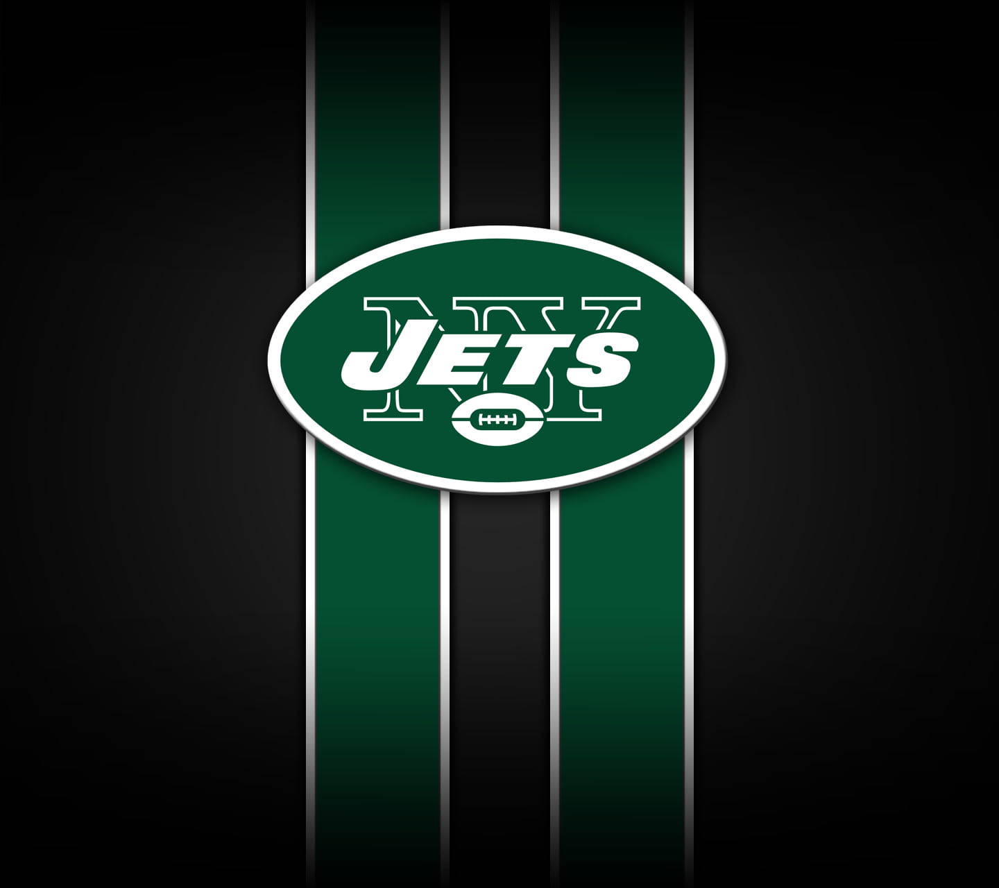 New York Jets Stripes Nfl Team Logo Background