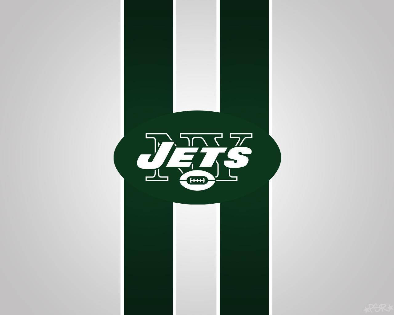 New York Jets Two Lines Background