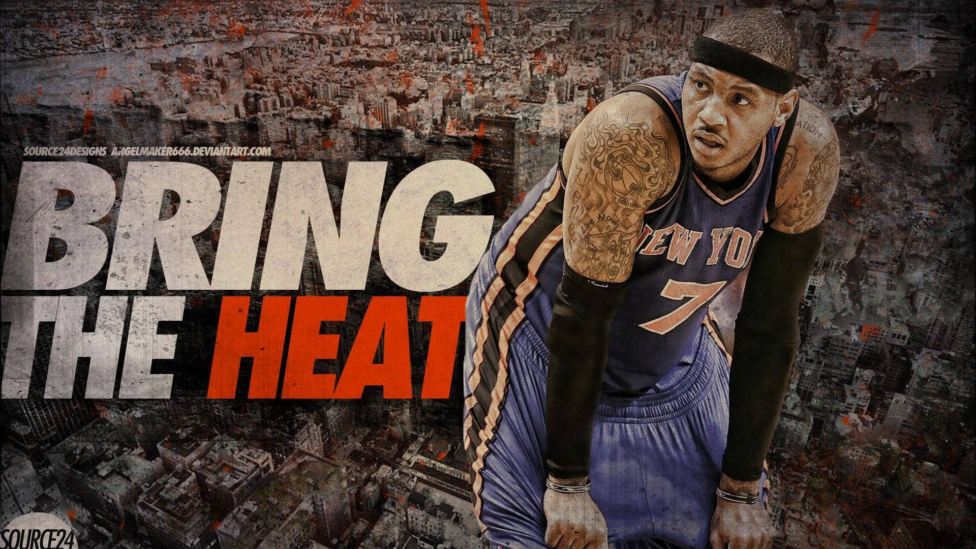 New York Knicks Bring The Heat Background