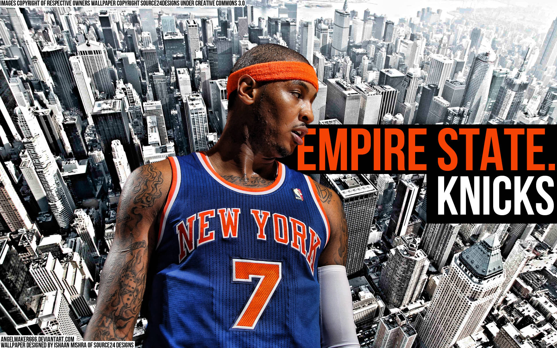 New York Knicks Carmelo Anthony Background