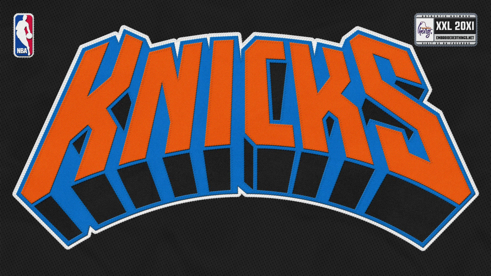 New York Knicks Classic Team Logo Background