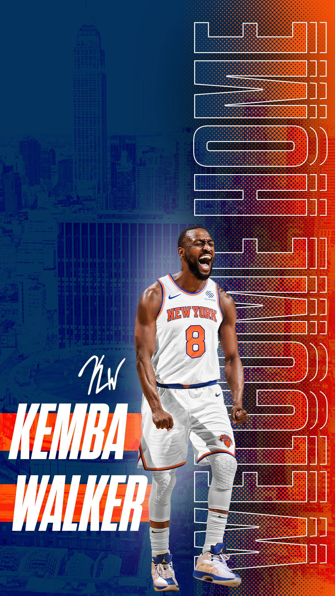New York Knicks Kemba Walker Background