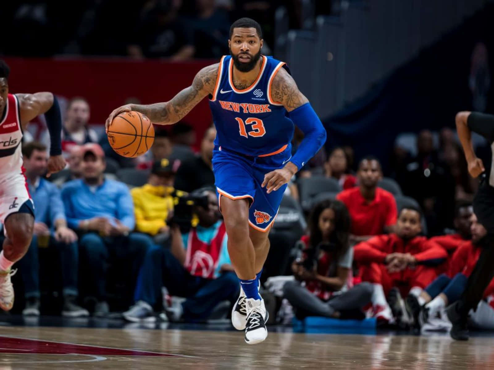 New York Knicks Marcus Morris Number 13 Background