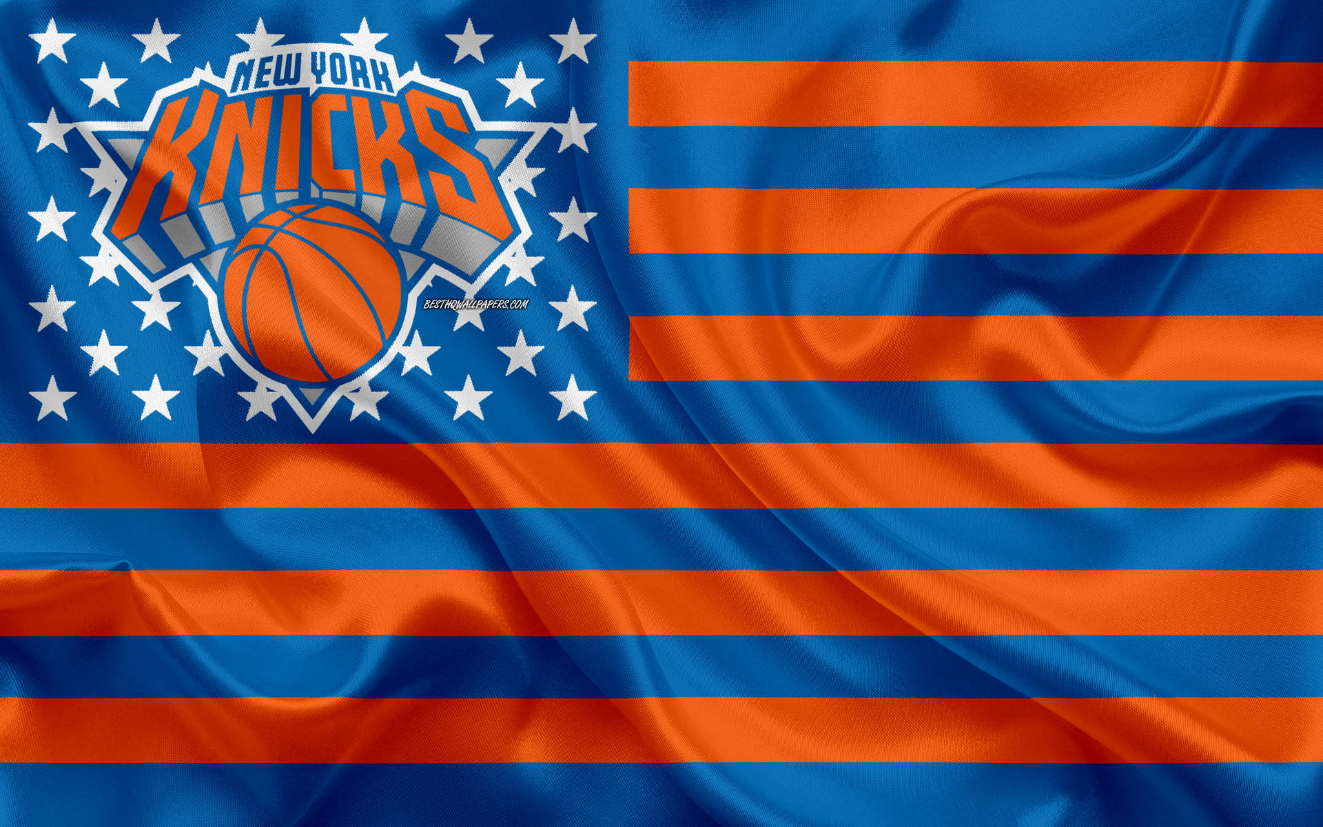 New York Knicks Team Flag Background