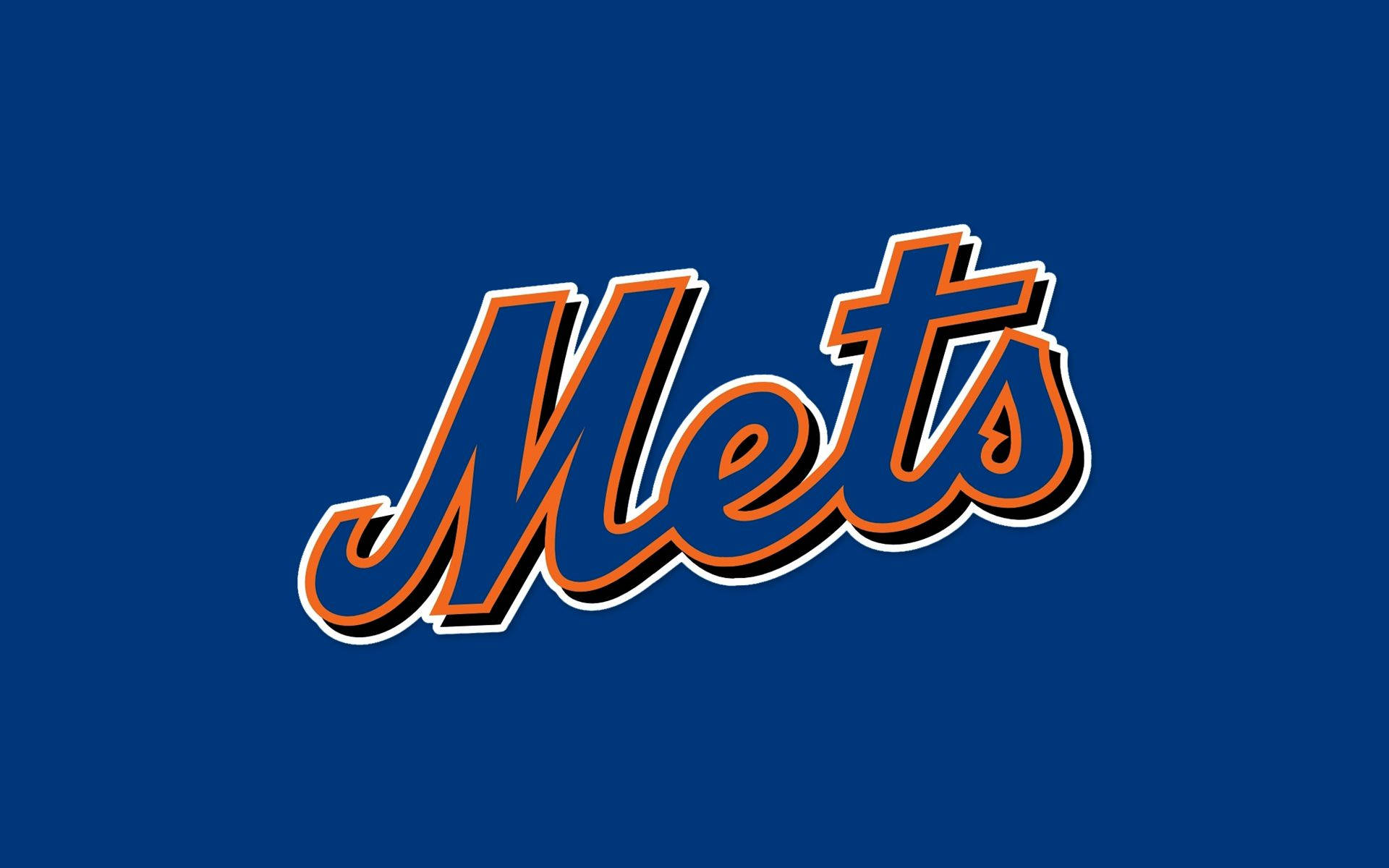 New York Mets Blue Over Blue Background