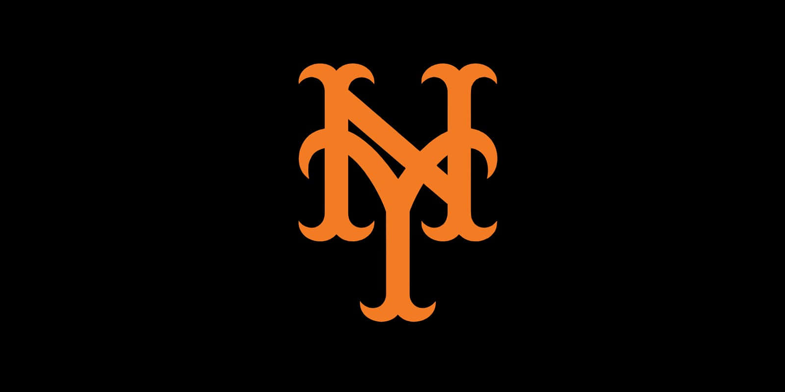 New York Mets Logoon Black Background