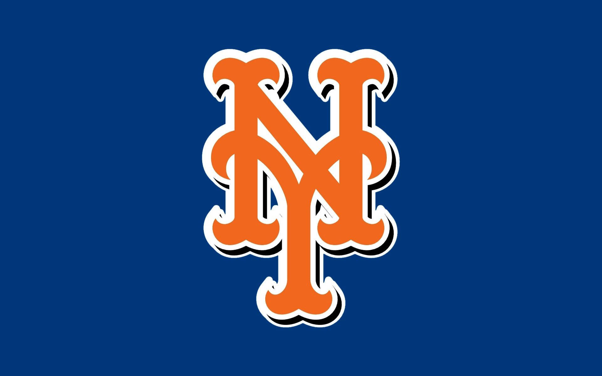 New York Mets Orange Logo Background