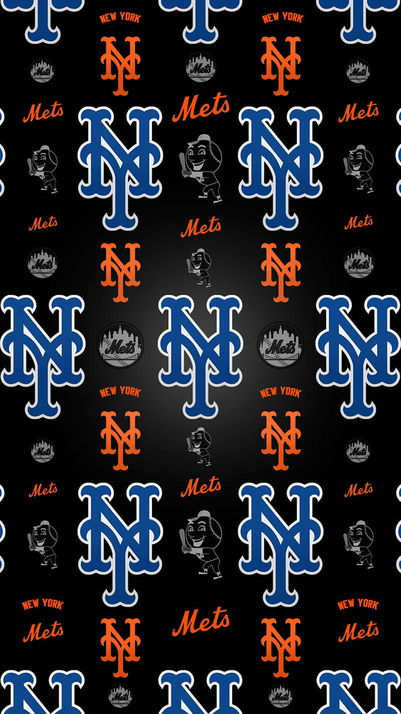 New York Mets Pattern Iphone Baseball Background