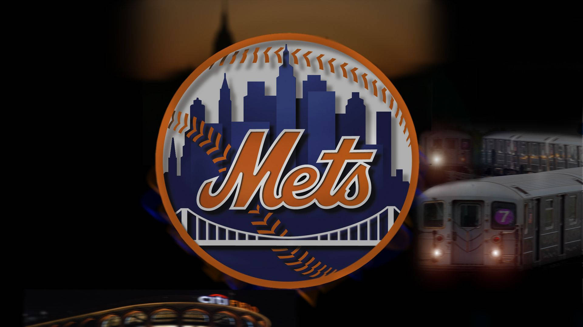 New York Mets Trains Background