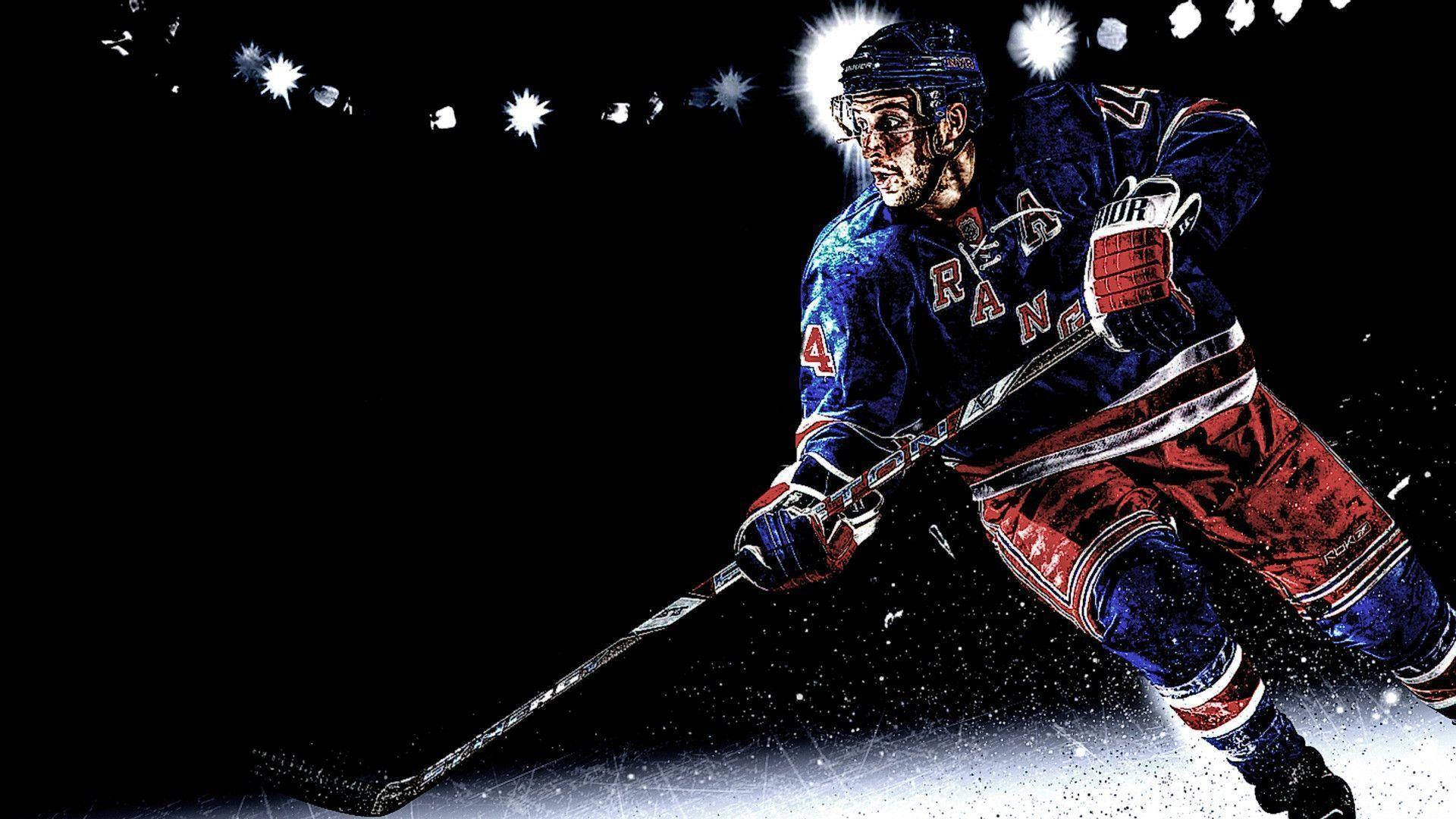 New York Rangers Graphic Art Background