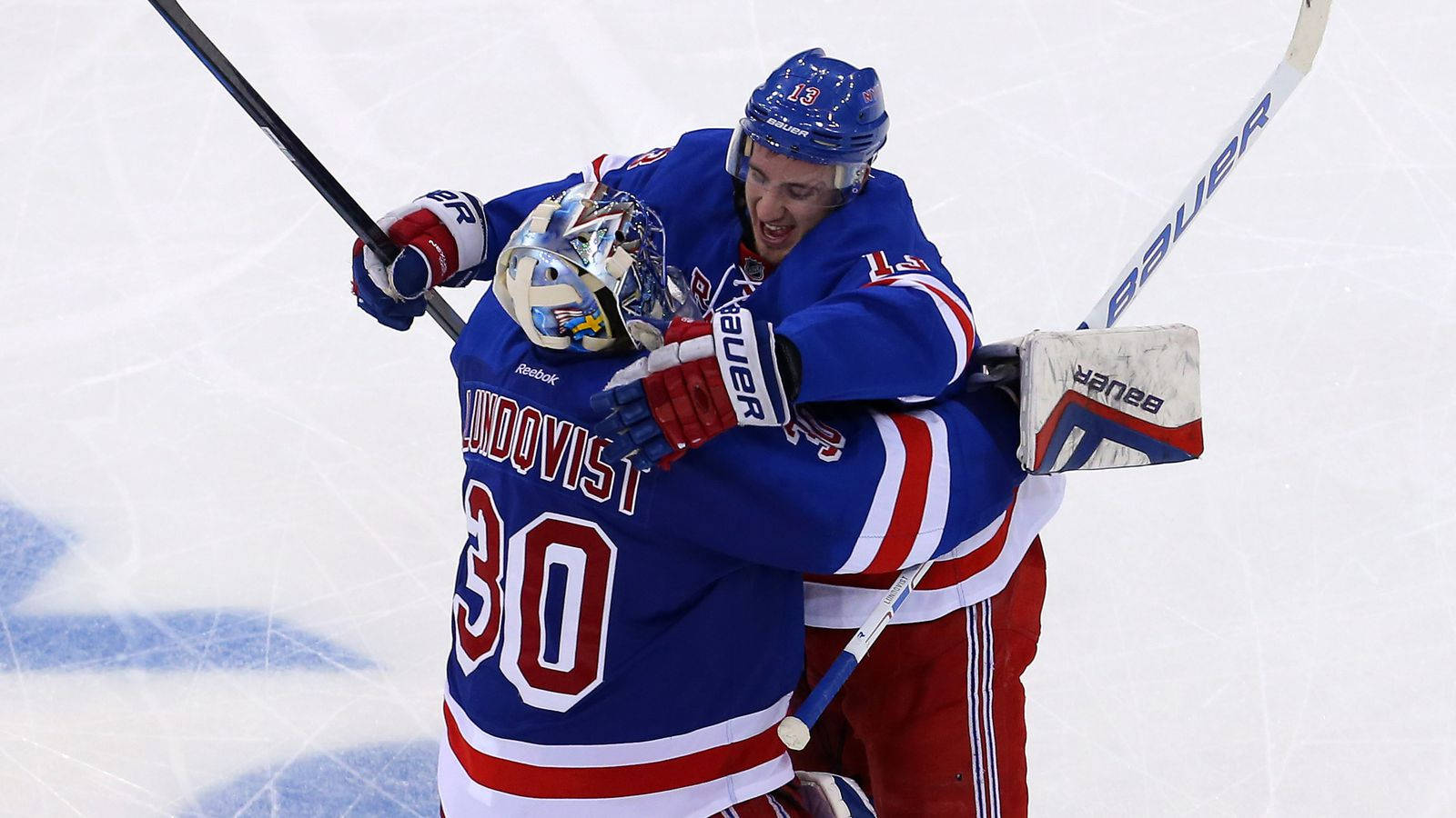 New York Rangers Henrik Lundqvist And Kevin Hayes