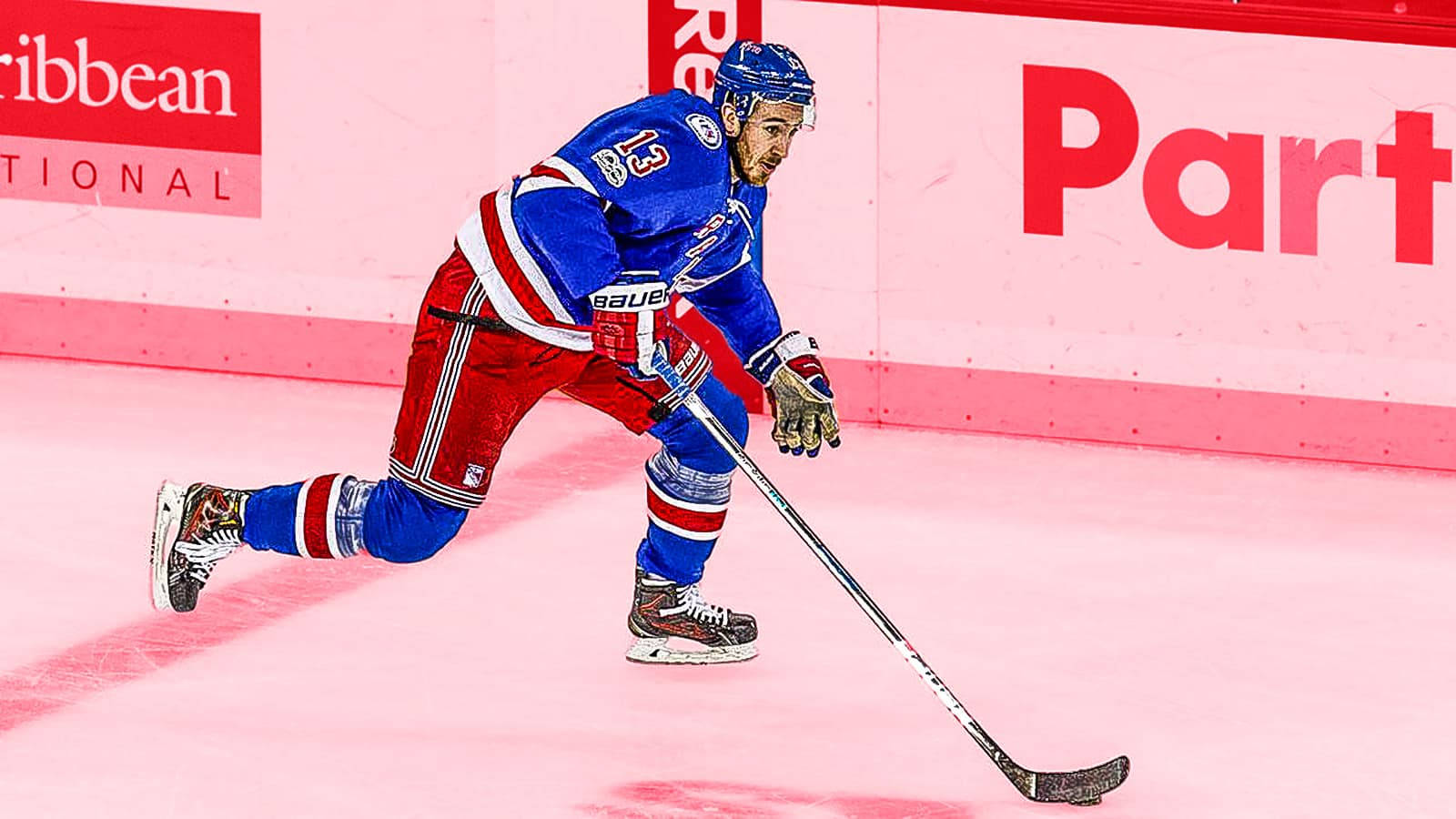 New York Rangers Ice Hockey Athlete Kevin Hayes Background