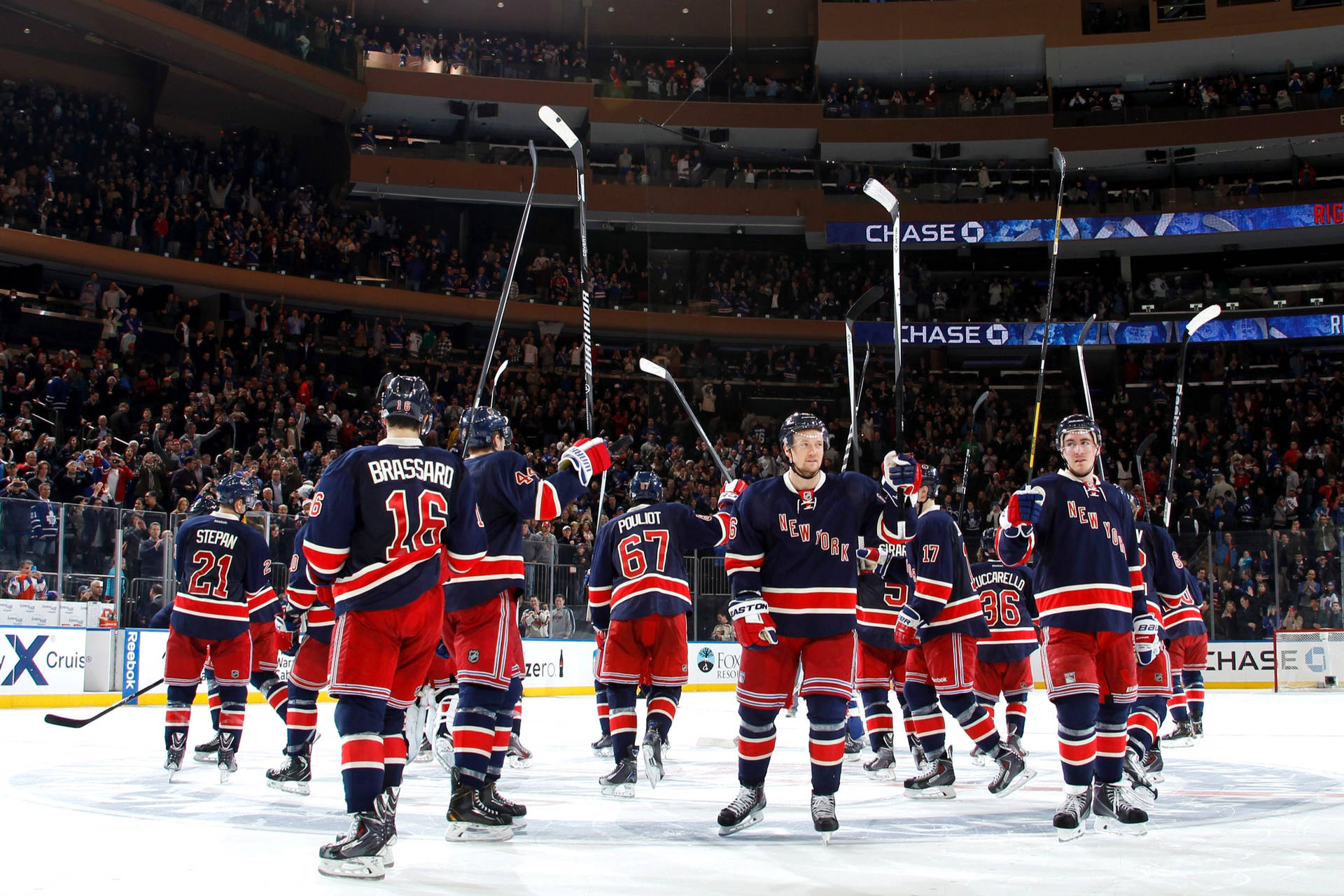 New York Rangers In Madison Square