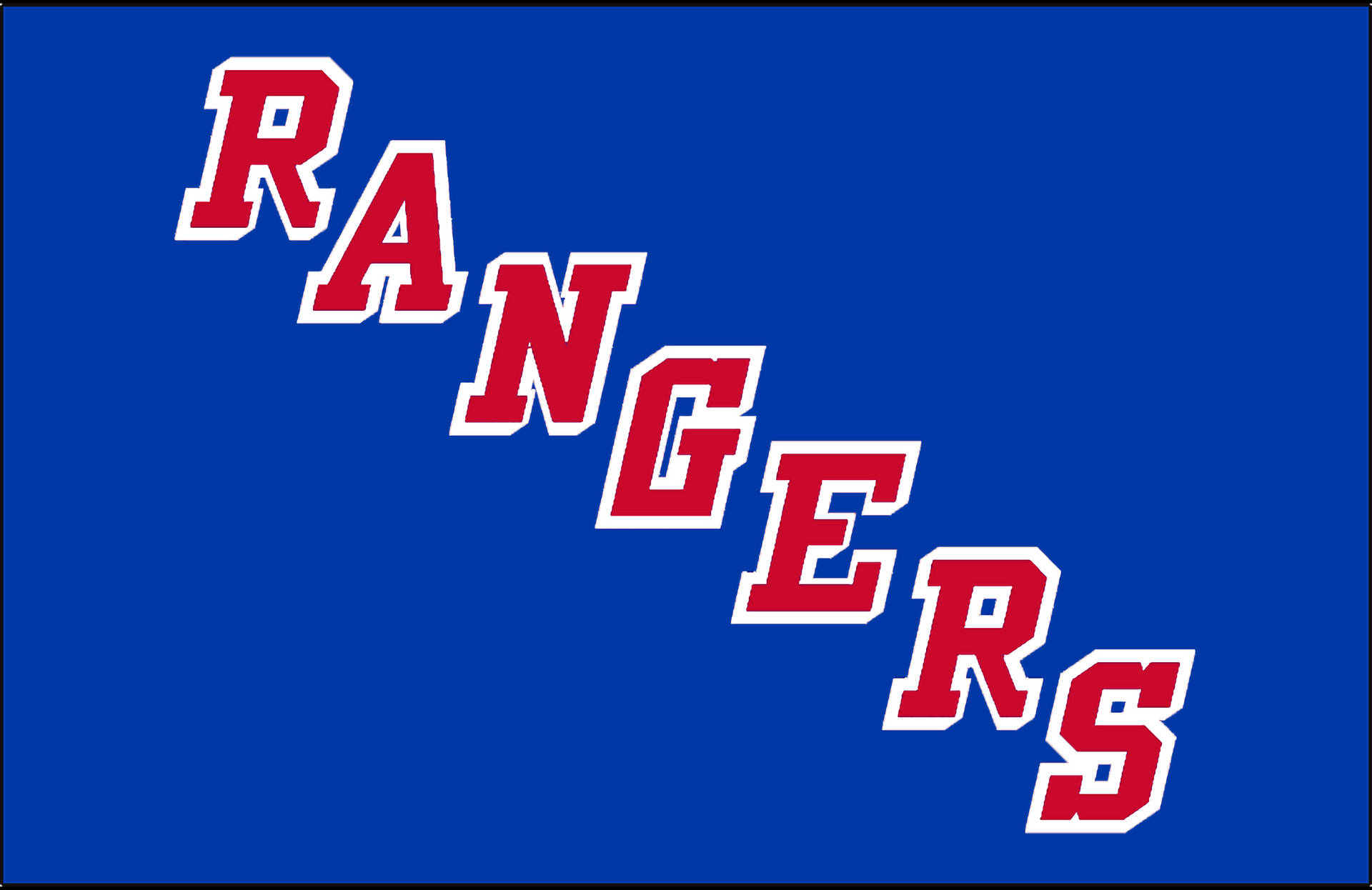 New York Rangers Word Logo Background