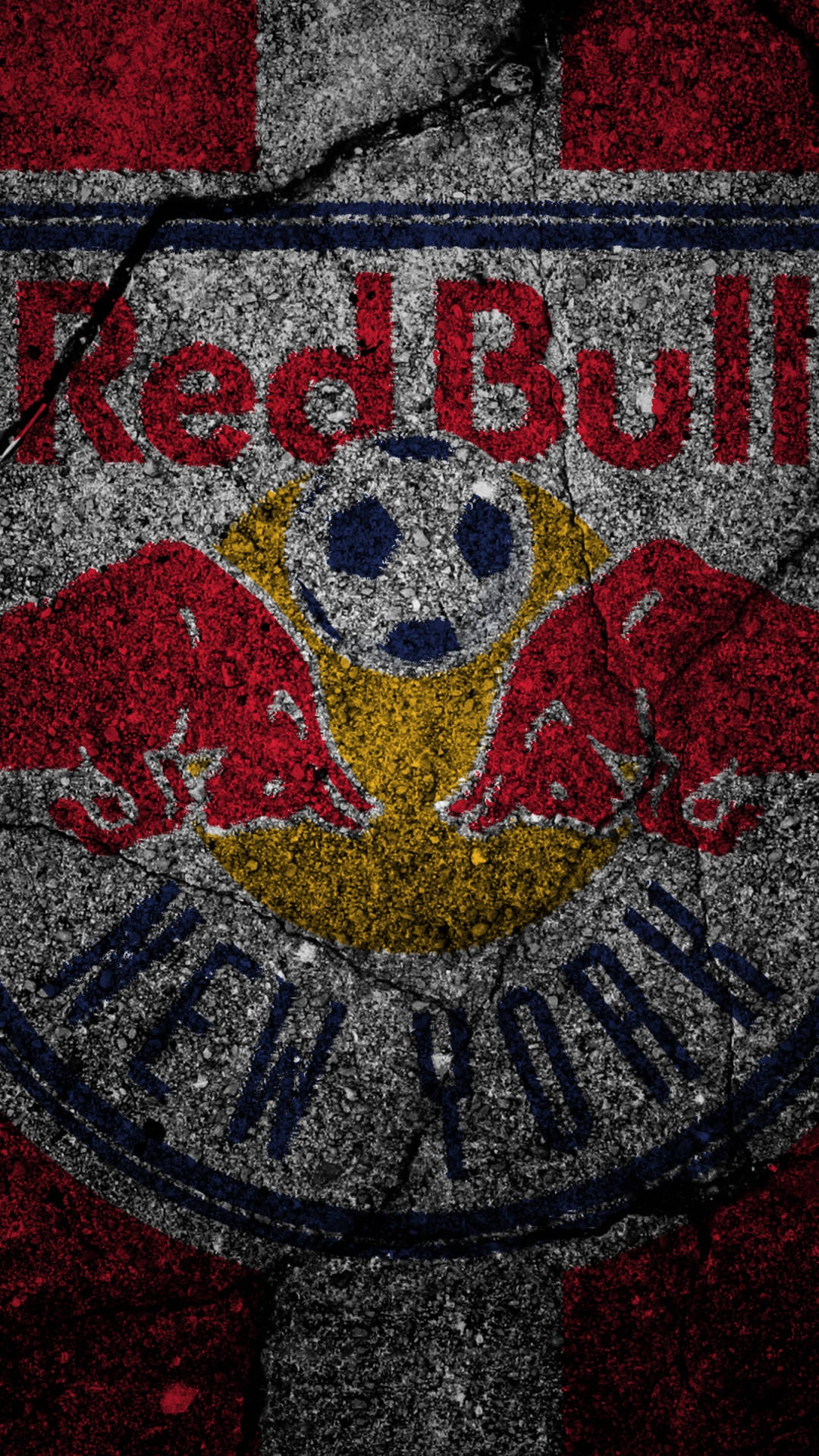 New York Red Bulls Grimy Background