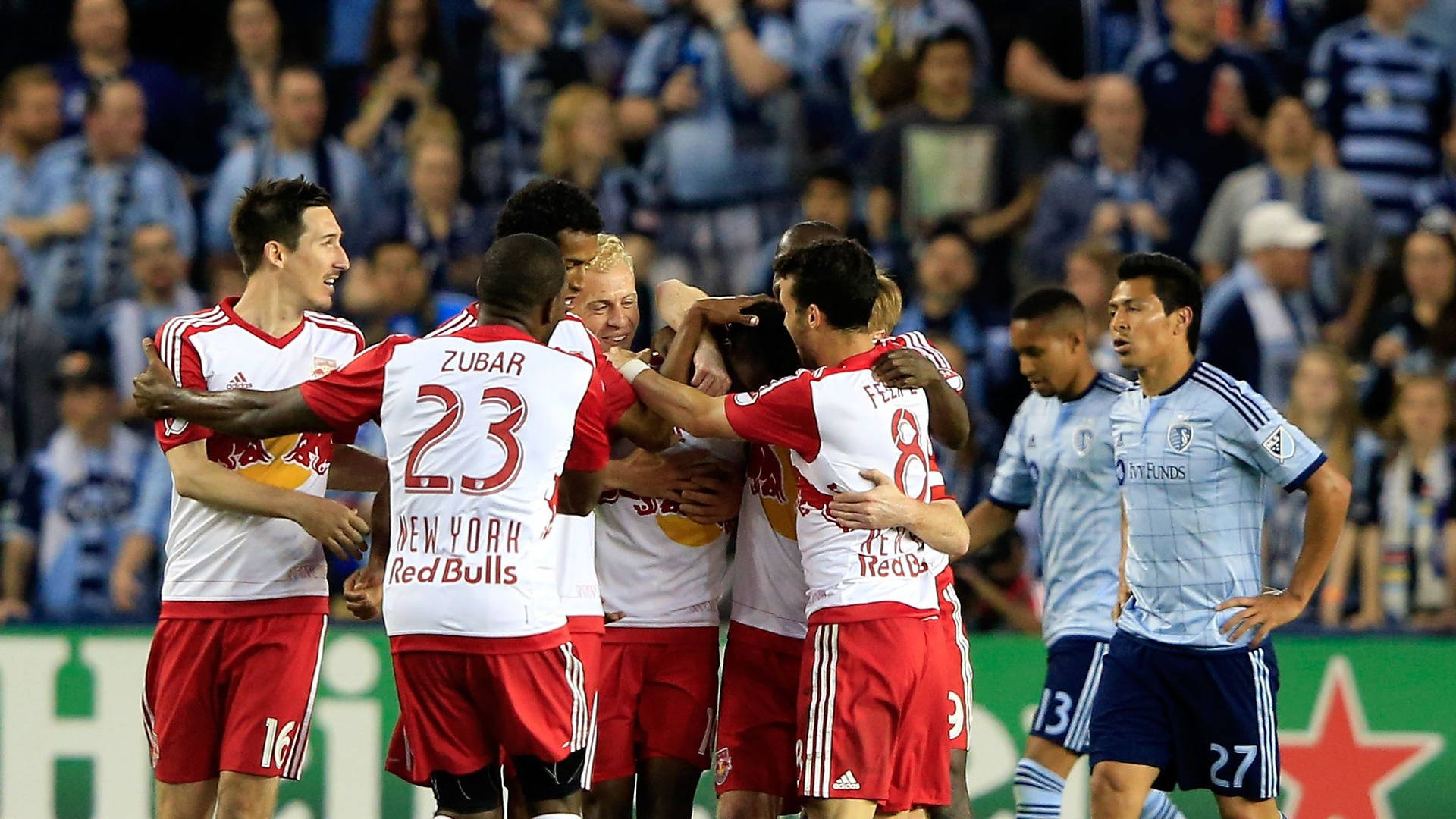 New York Red Bulls Group Hug Background