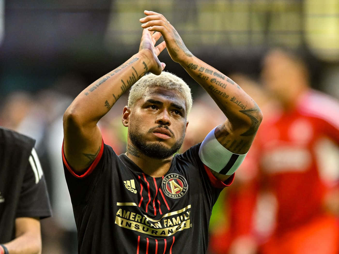 New York Red Bulls Josef Martinez Clapping Shot Background