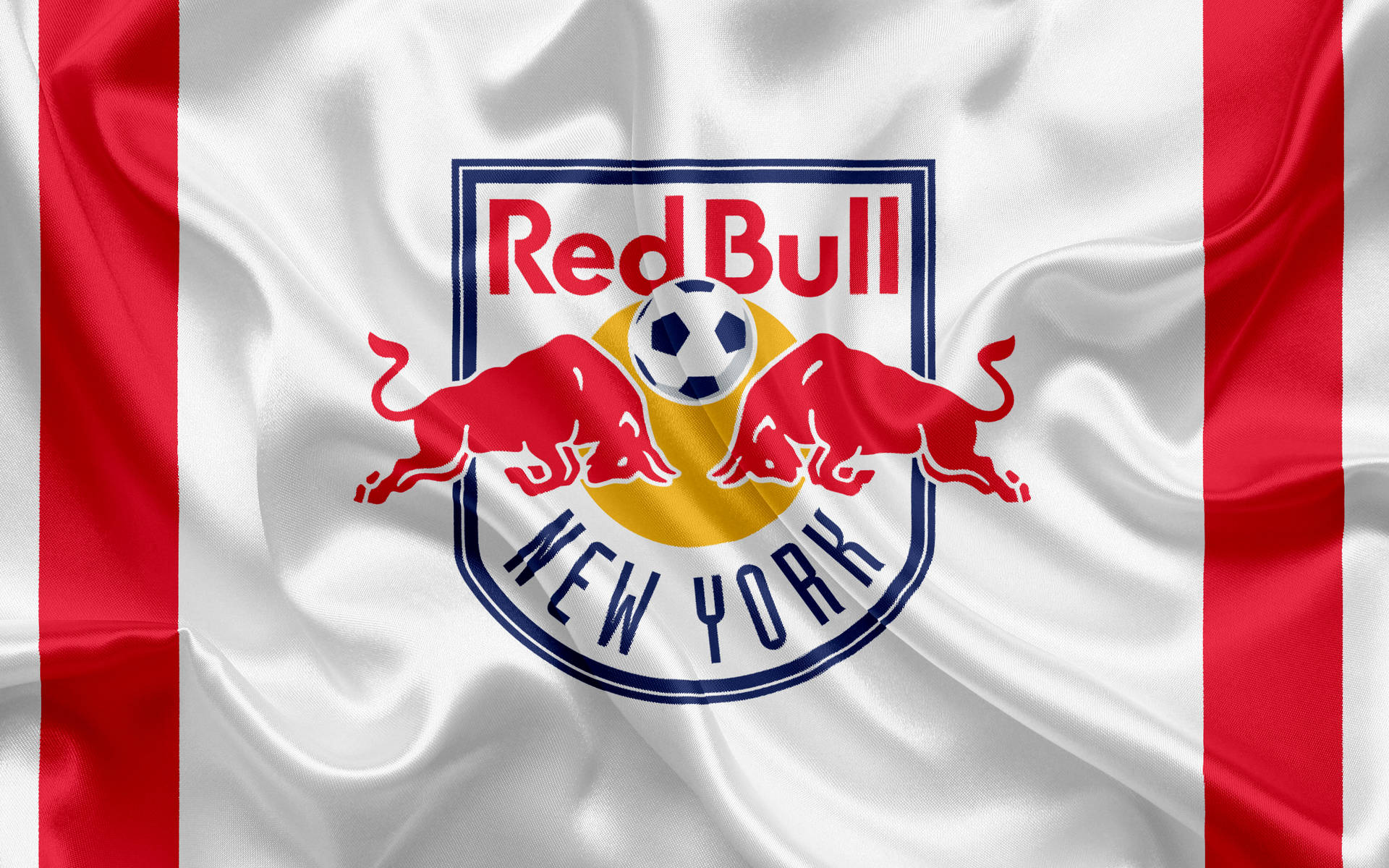 New York Red Bulls Logo Red And White Background