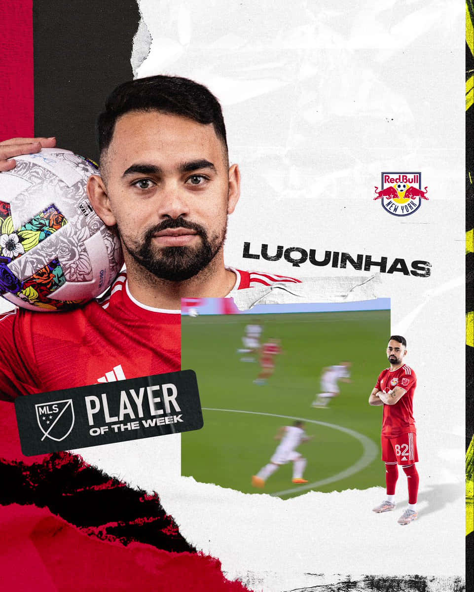 New York Red Bulls Midfielder Luquinhas Player Of The Week Background