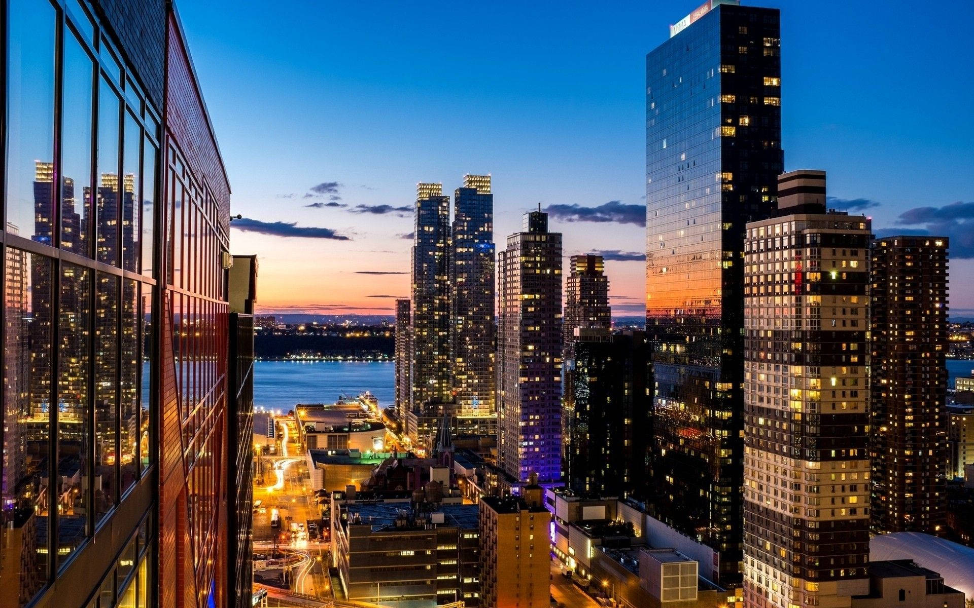 New York Skyline During Sunset