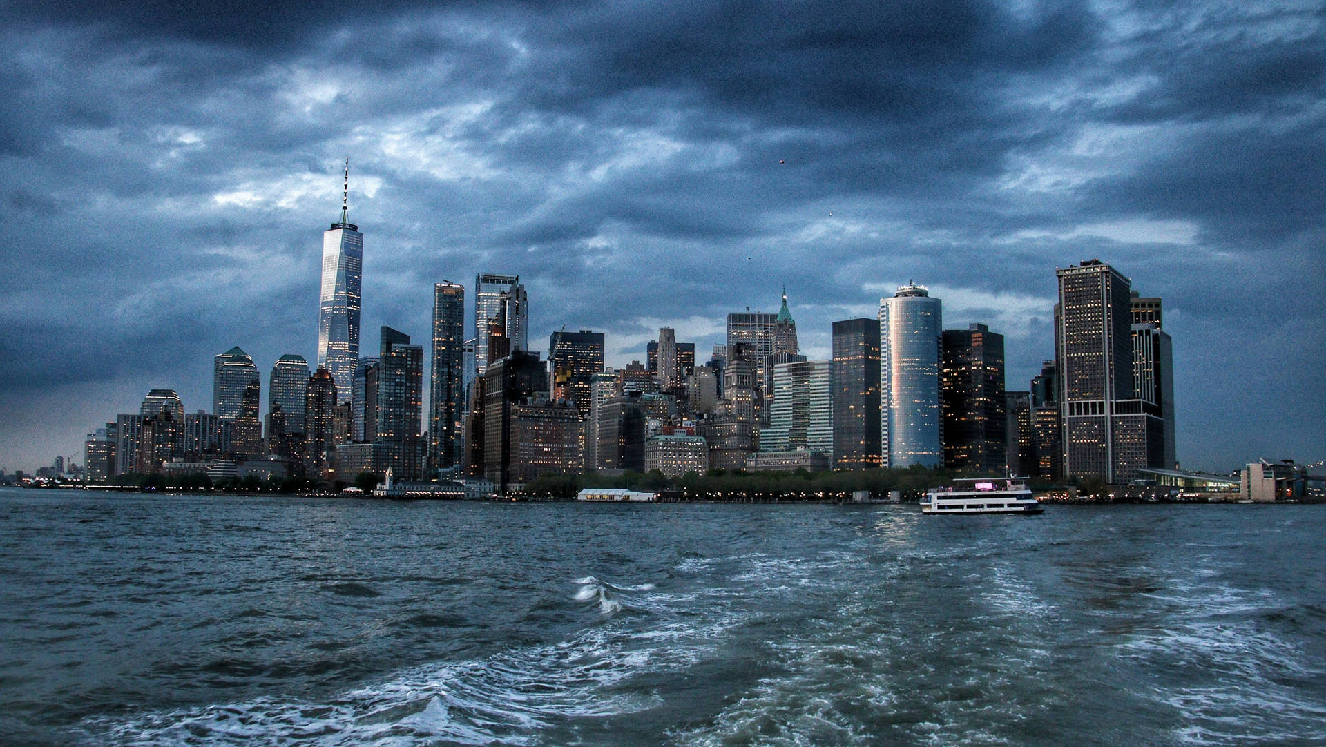 New York Skyline Mac 4k Background
